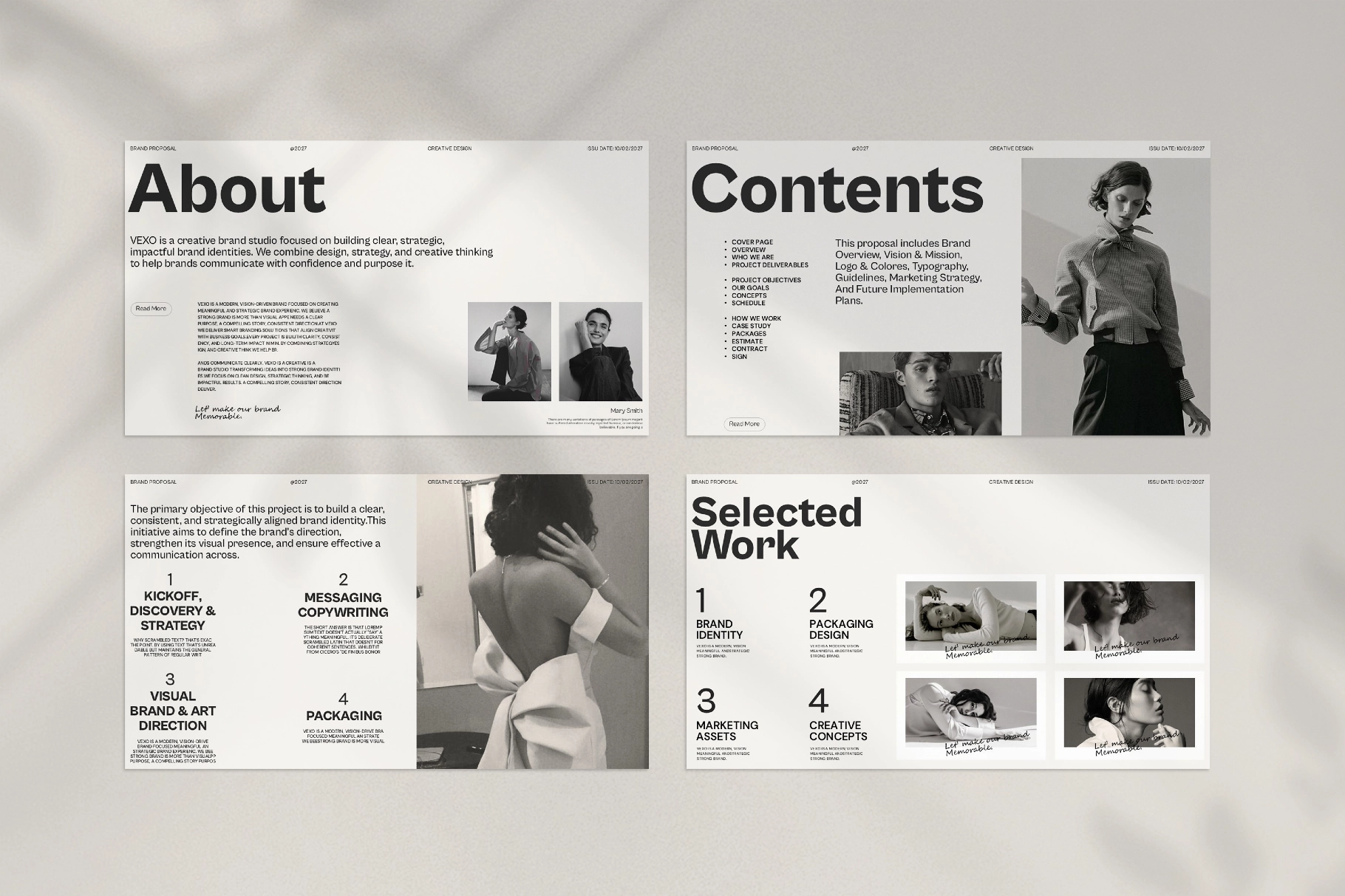 Vexo Brand Proposal Presentation Template