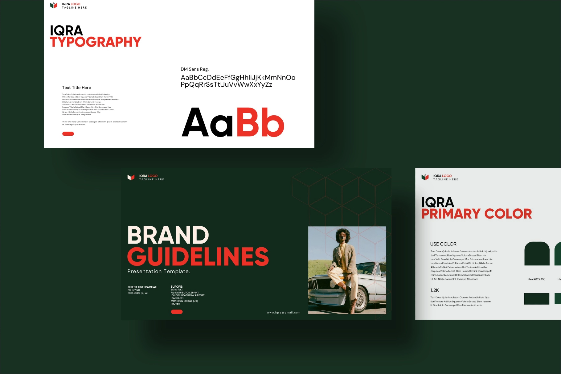 IQRA-Brand Guidelines Presentation Template