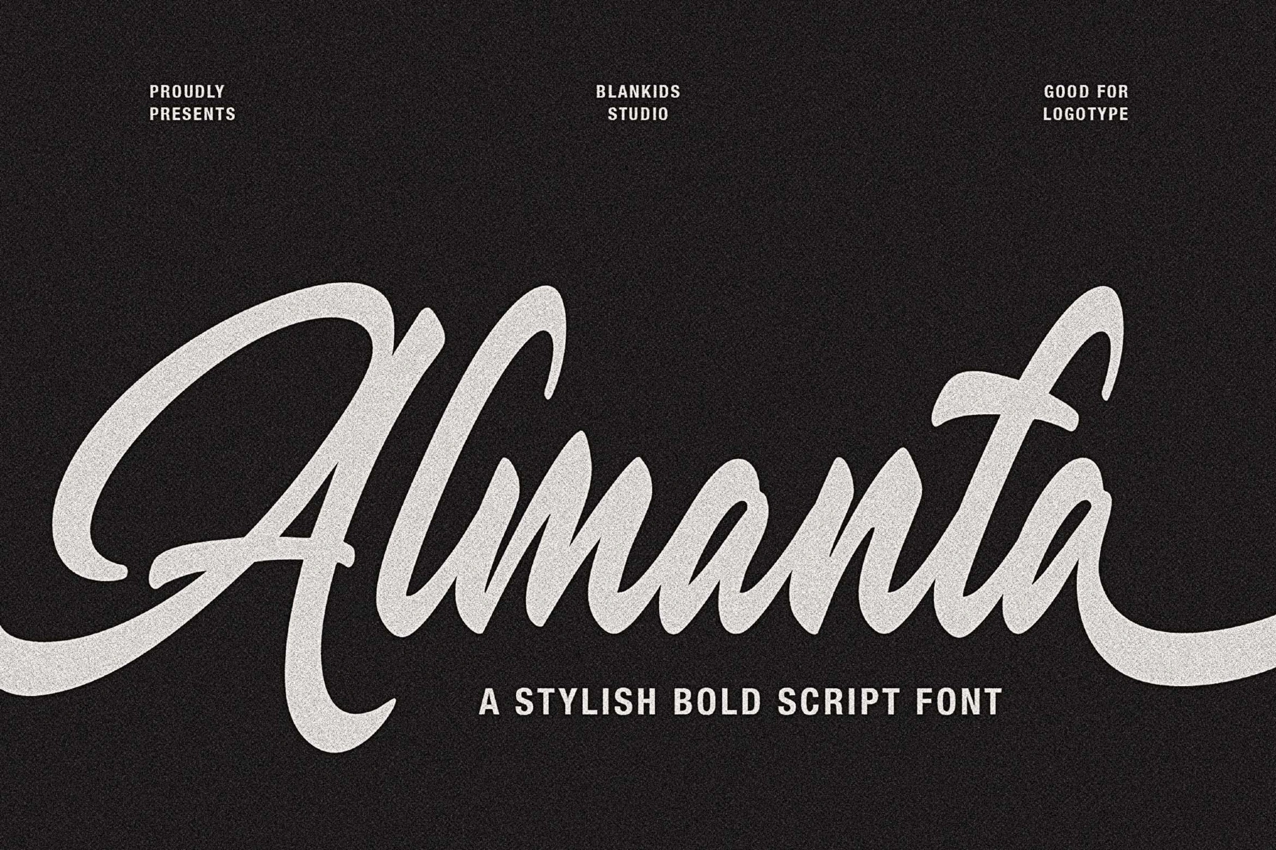 Almanta – A Stylish Bold Script Font