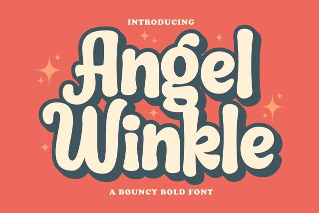 Angel Winkle a Bouncy Bold Font