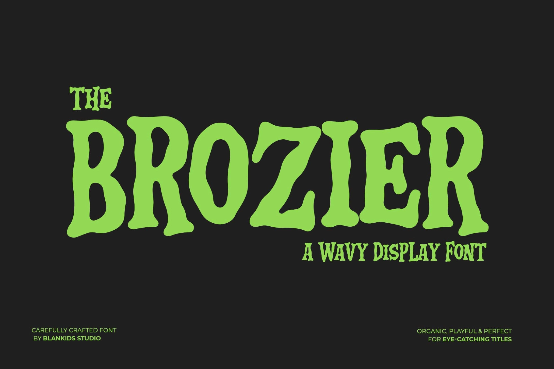 Brozier a Wavy Display Font