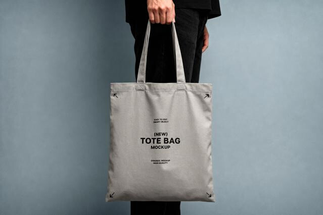 Handheld Tote Bag Mockup