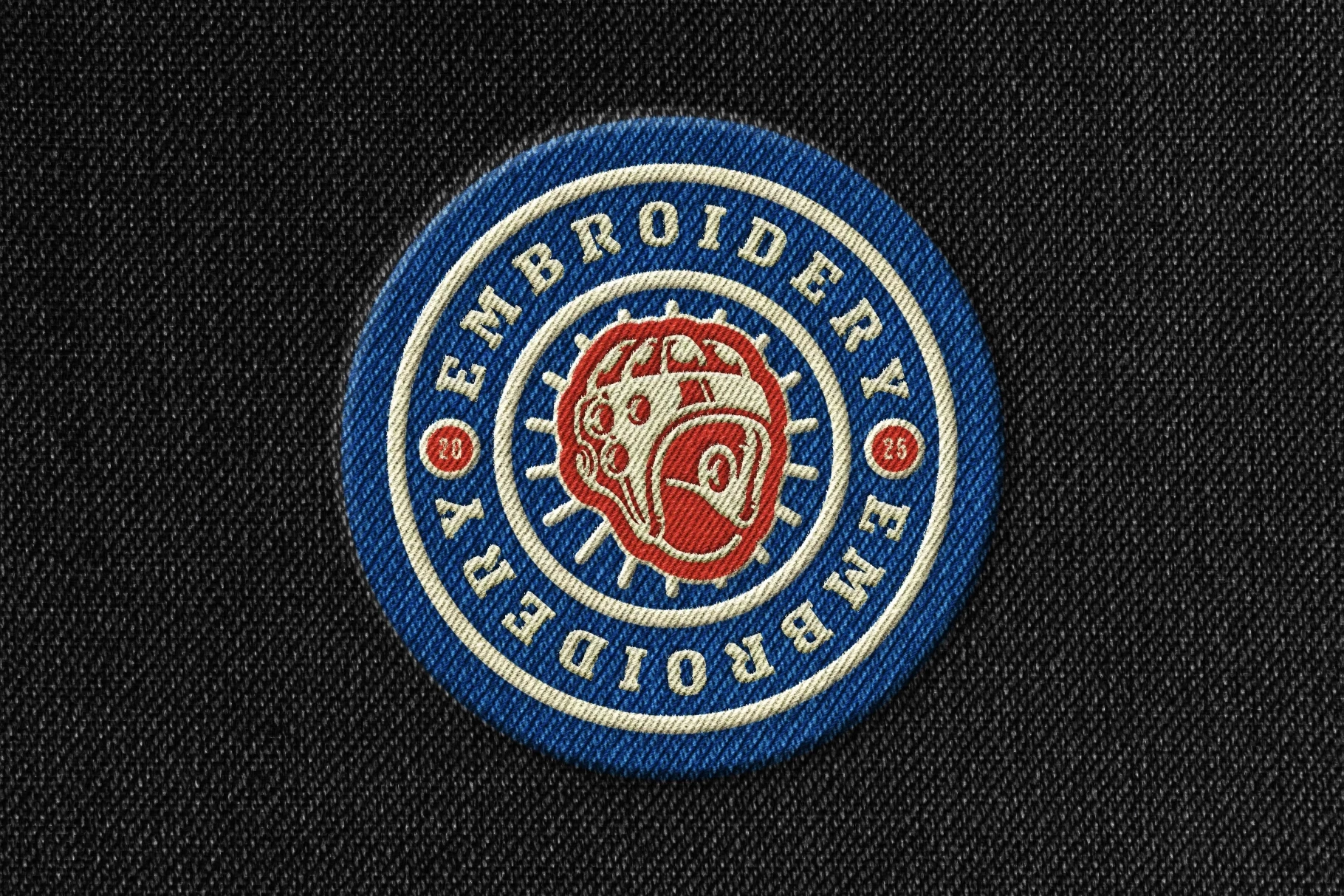 Embroidery Badge Mockup