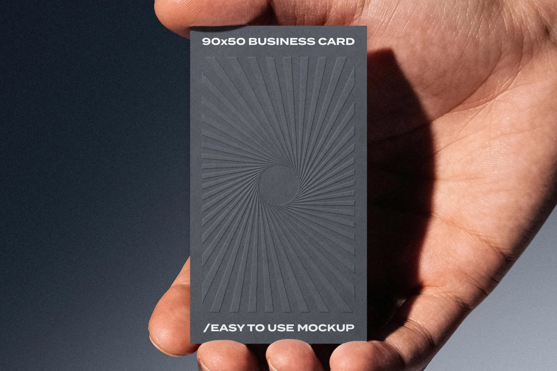 90x50 Business Card Mockup