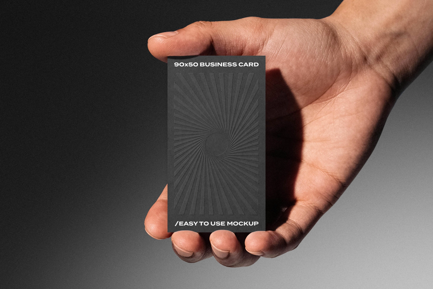 90x50 Business Card Mockup