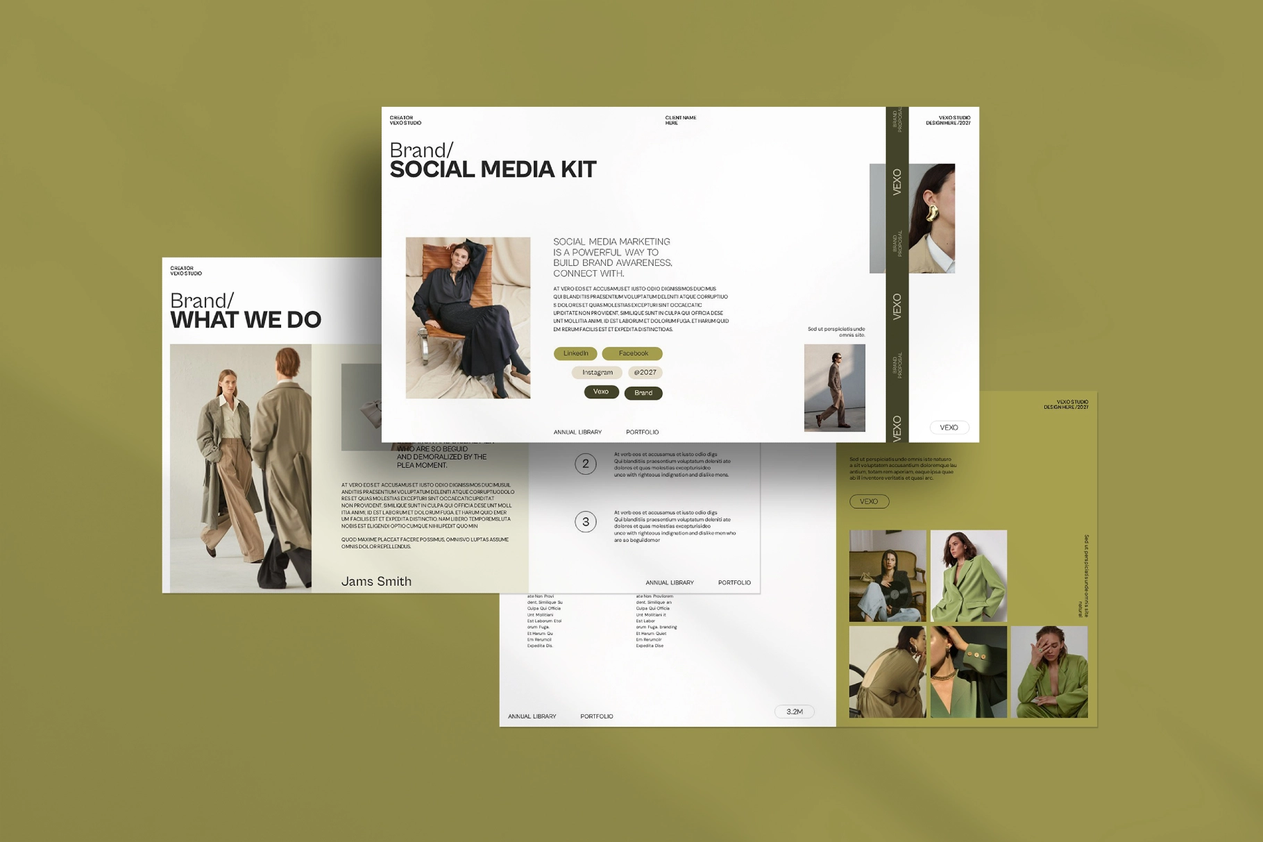 Vexo Brand Portfolio Presentation Template