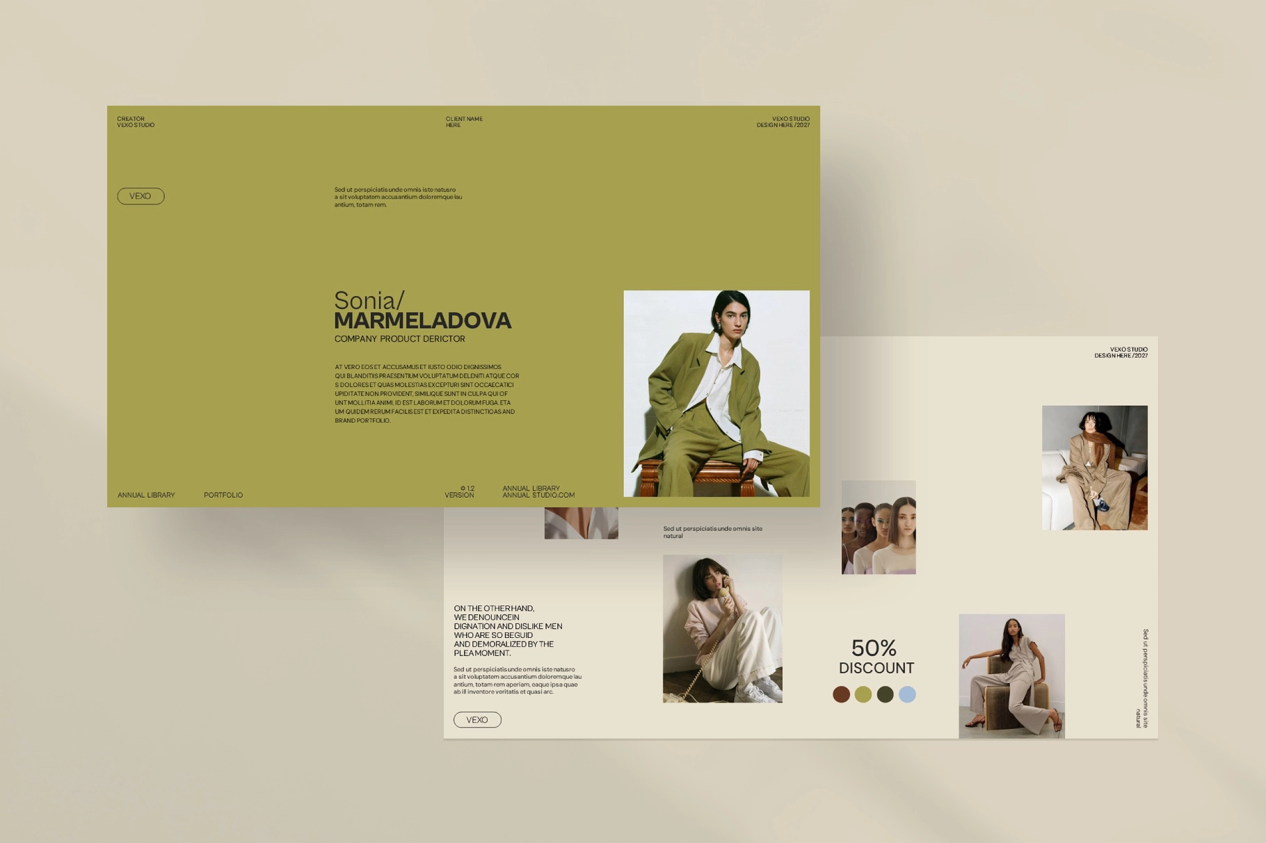 Vexo Brand Portfolio Presentation Template
