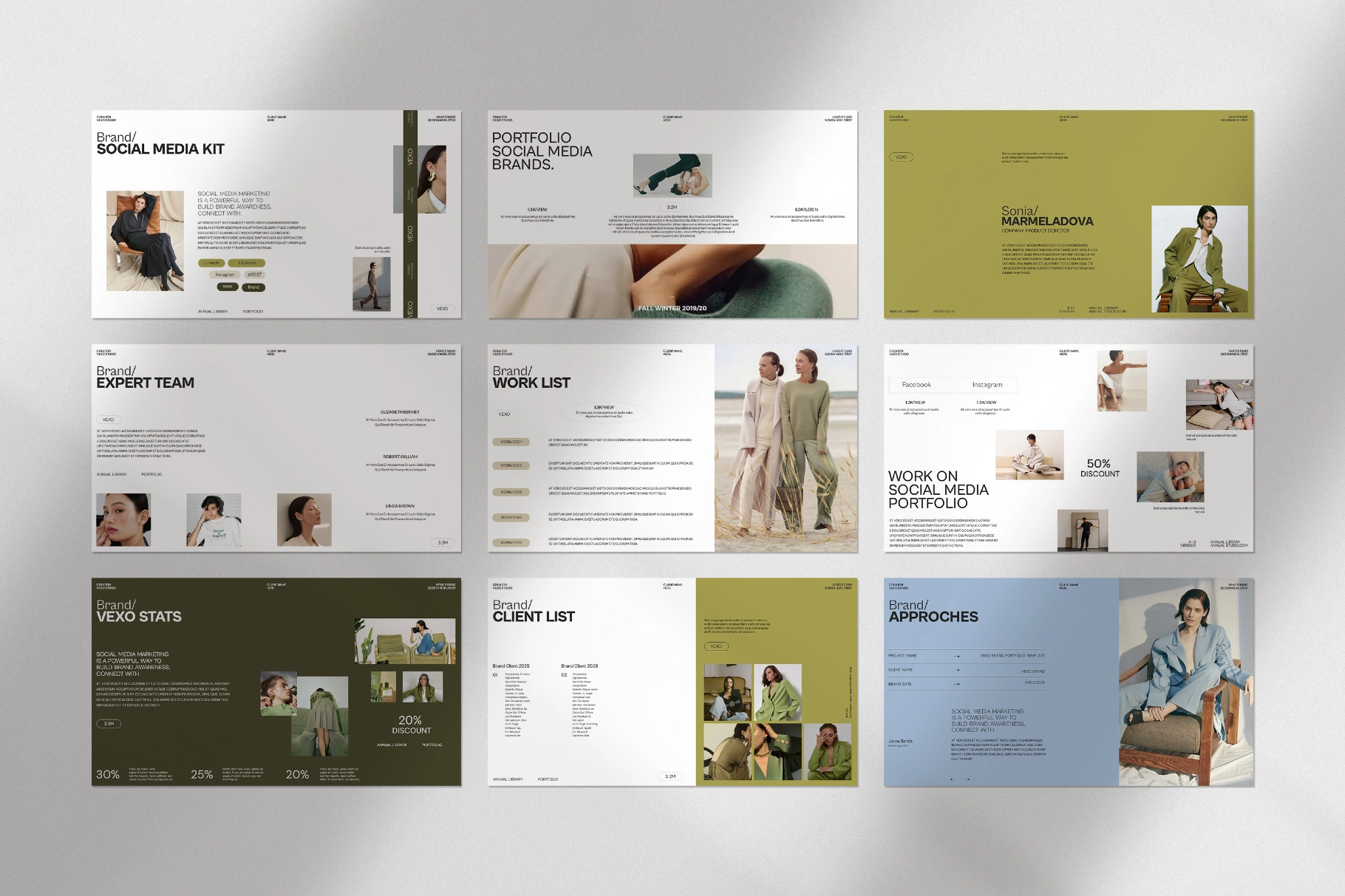 Vexo Brand Portfolio Presentation Template