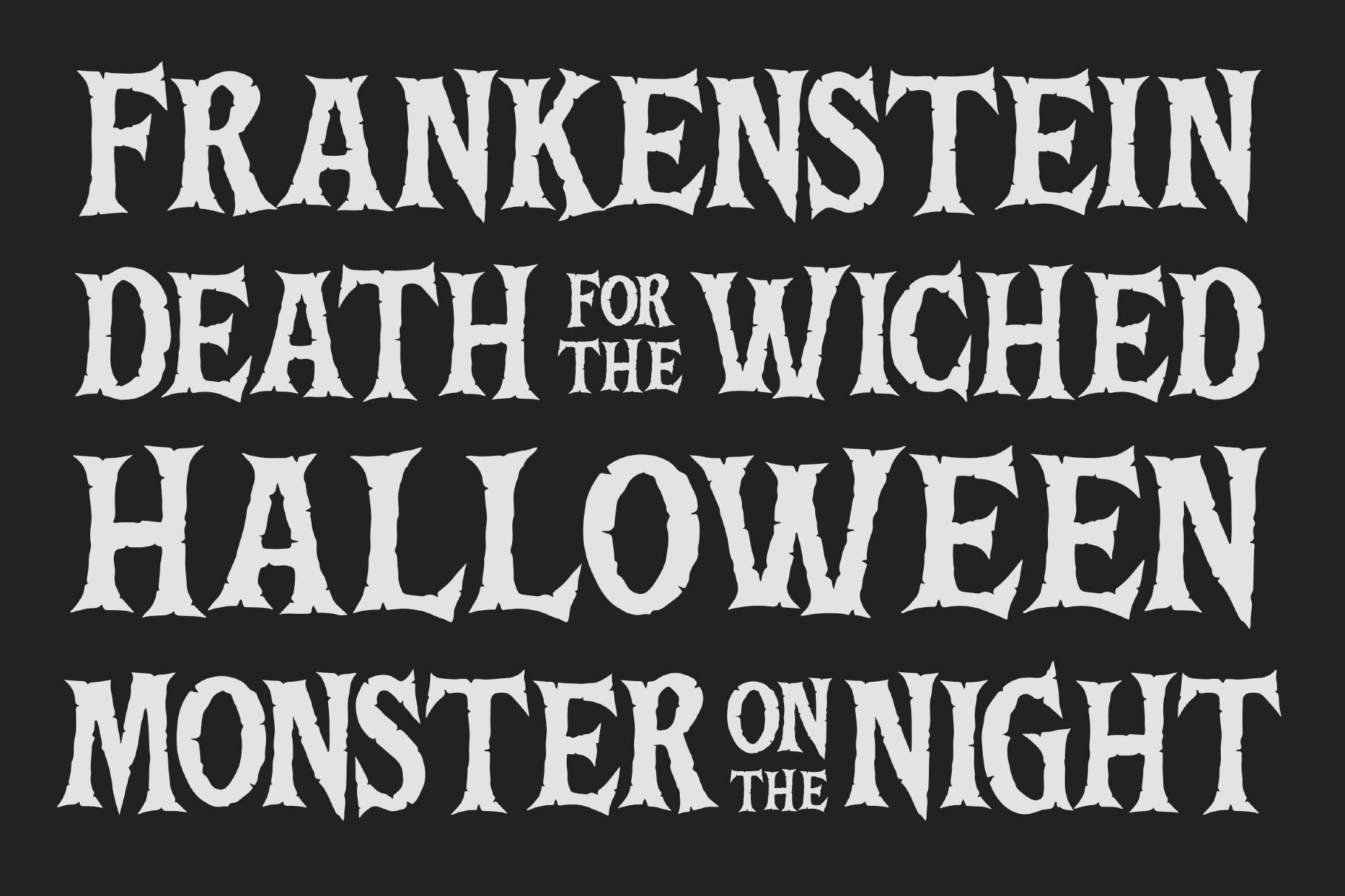 Death Bones a Broken Serif Font