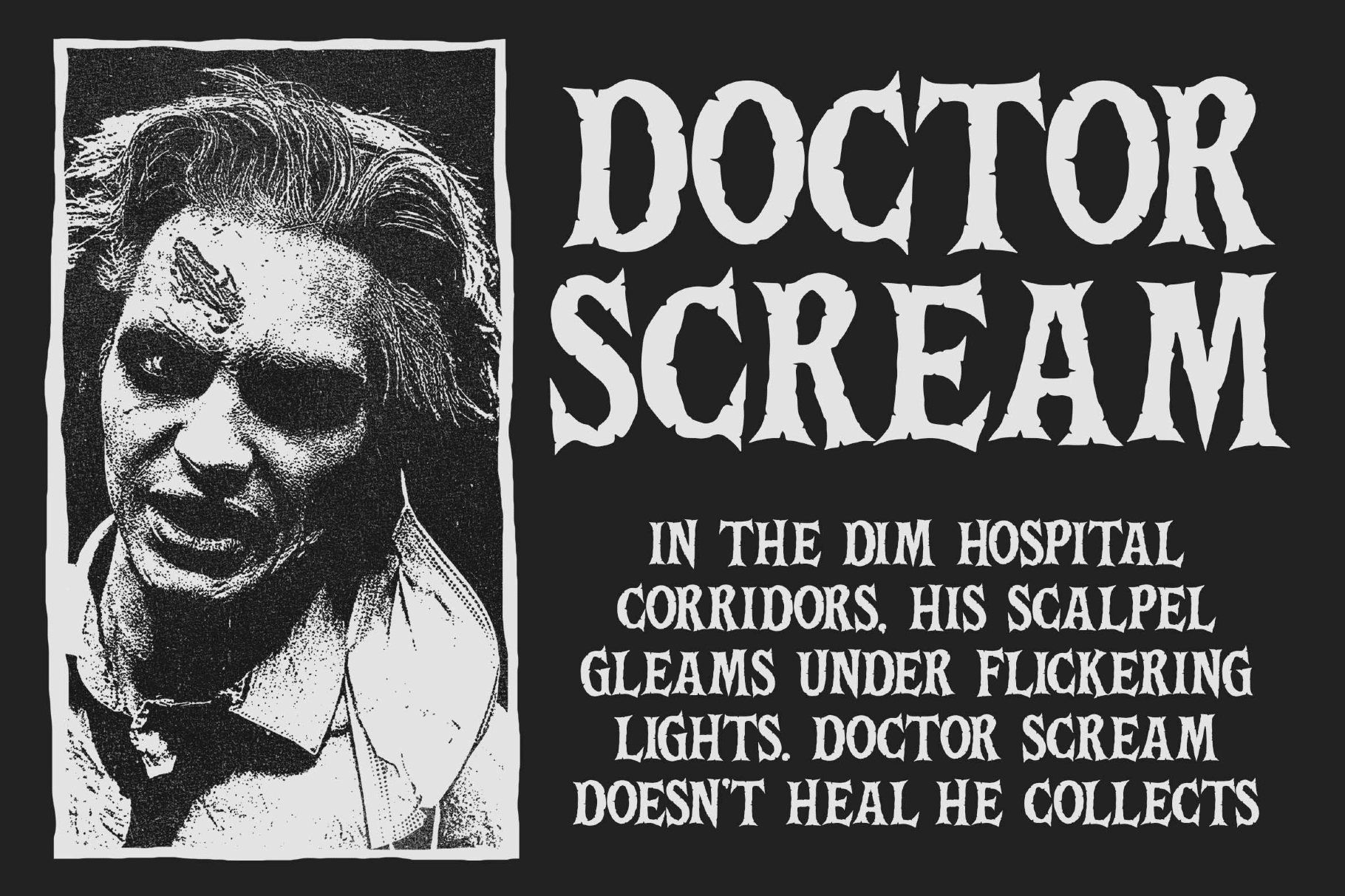 Death Bones a Broken Serif Font