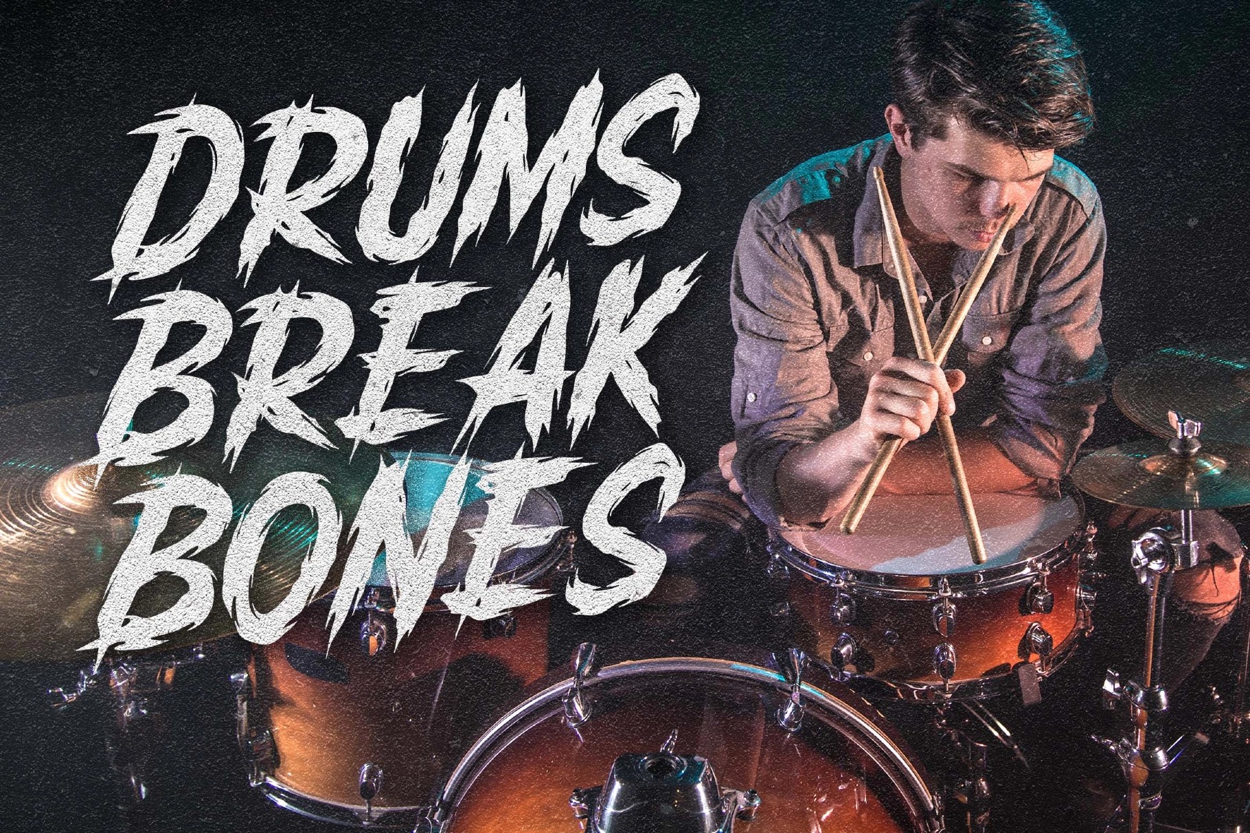 Scary Brusher a Wild Brush Font