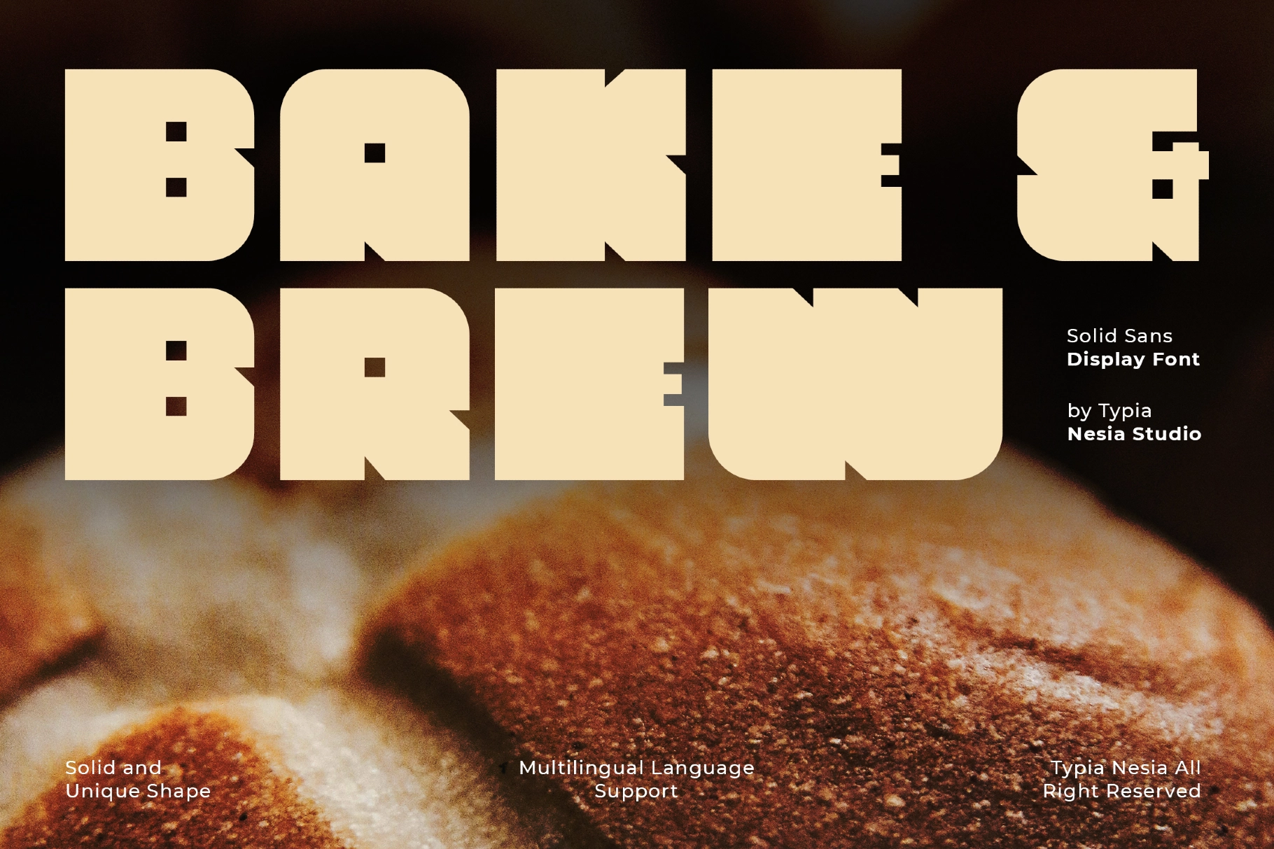 Bake & Brew - Bold Chunky Display Sans