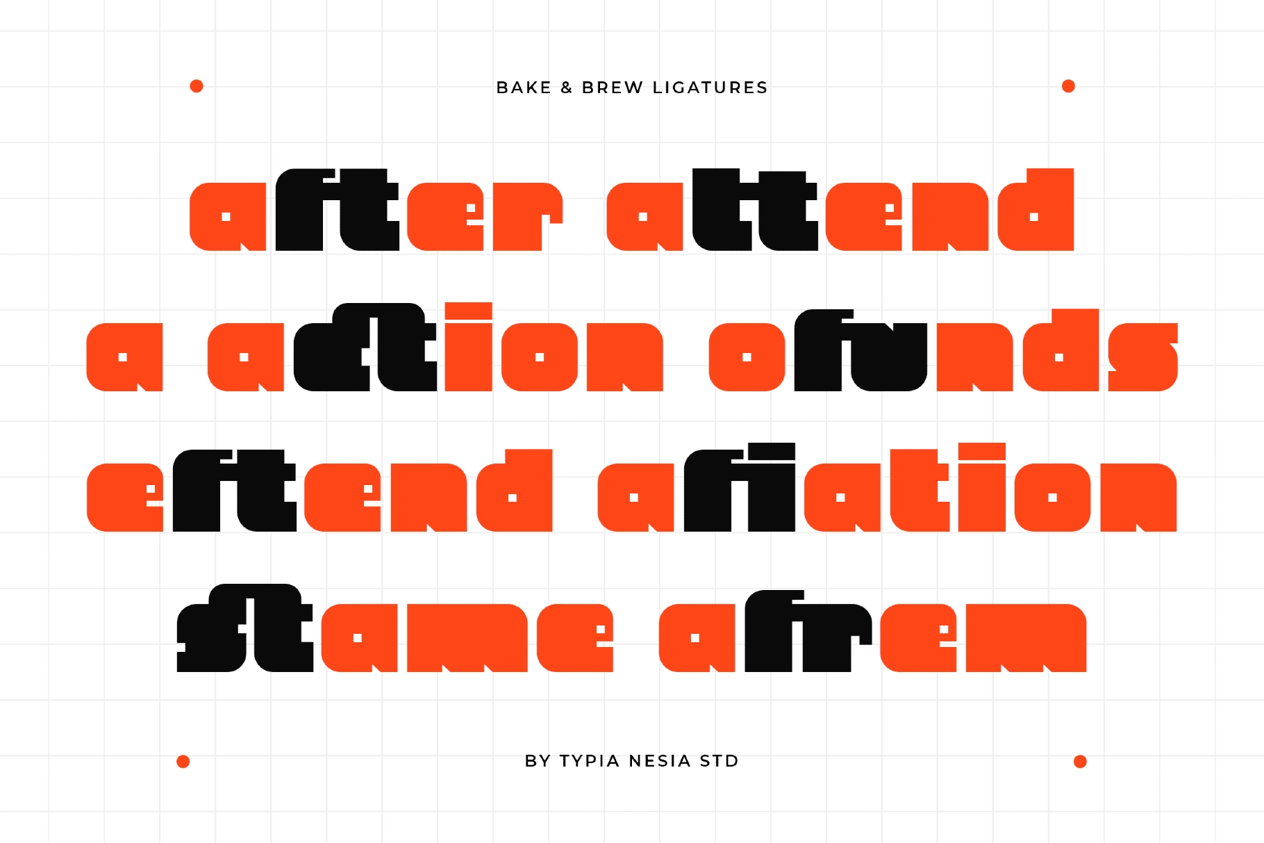 Bake & Brew - Bold Chunky Display Sans
