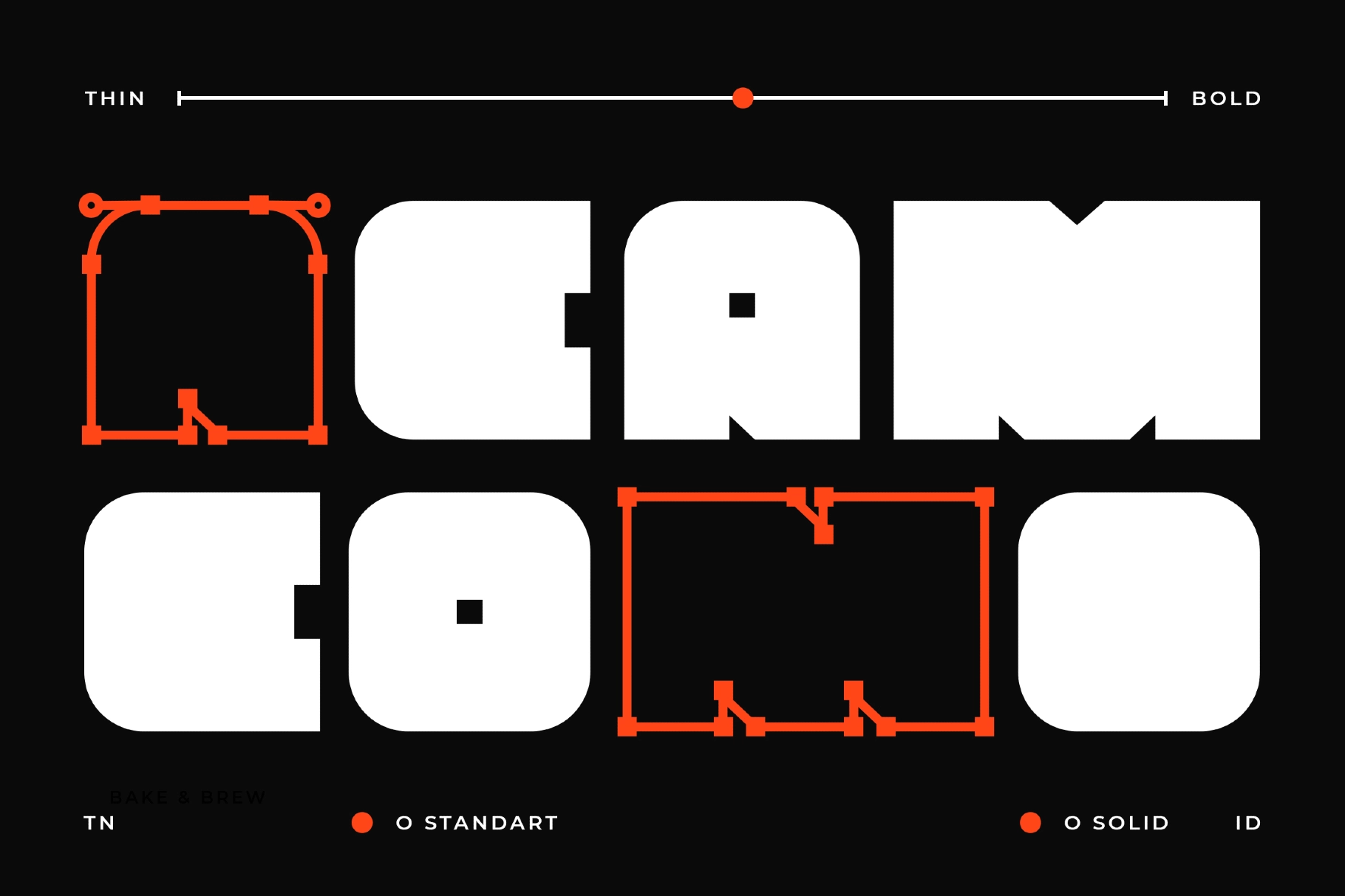 Bake & Brew - Bold Chunky Display Sans