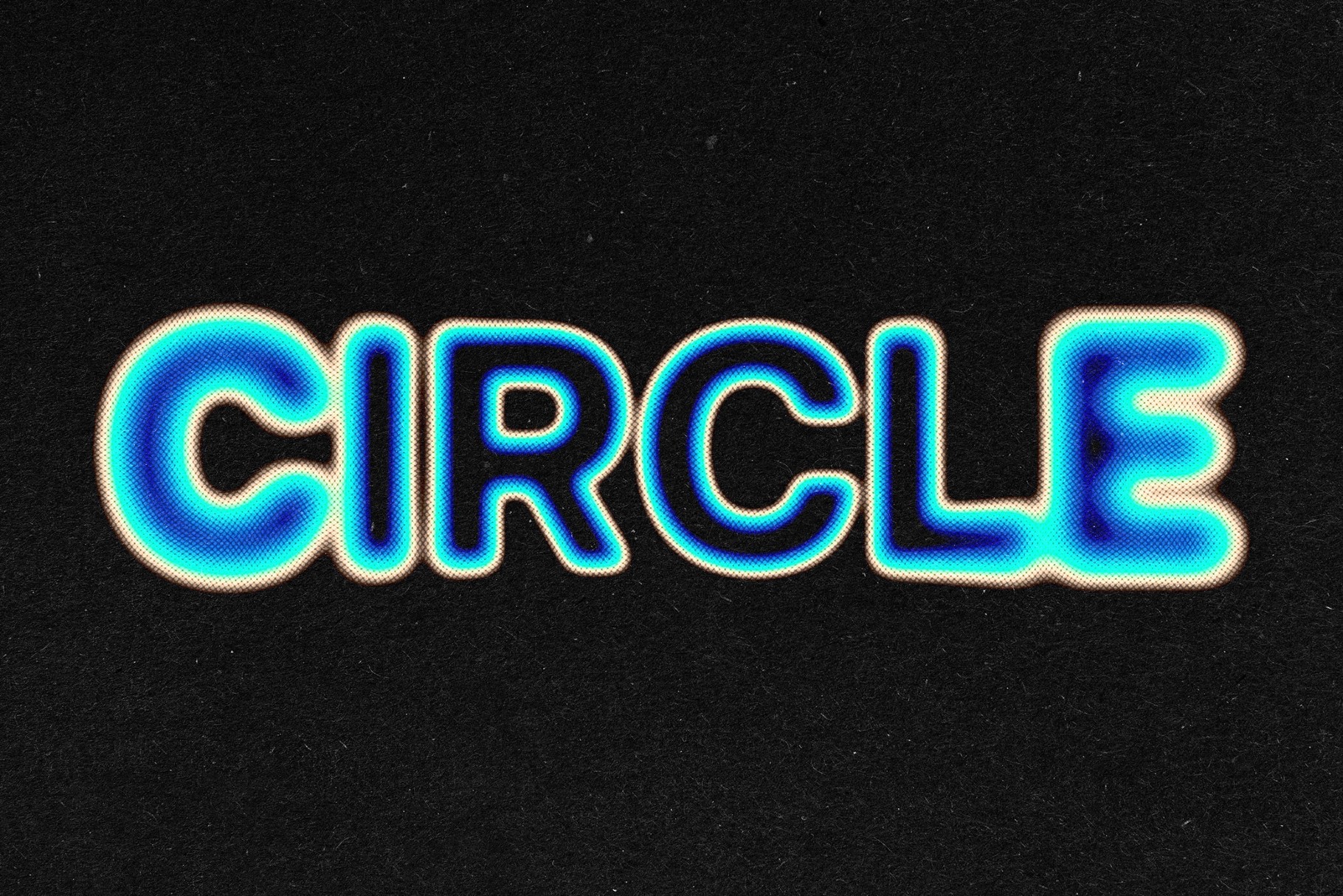 Halftone Blur Text Effect