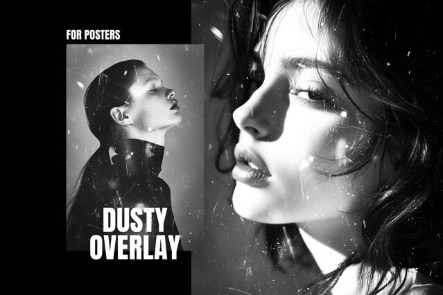 Dusty Leaks Overlay Poster Photo Effect