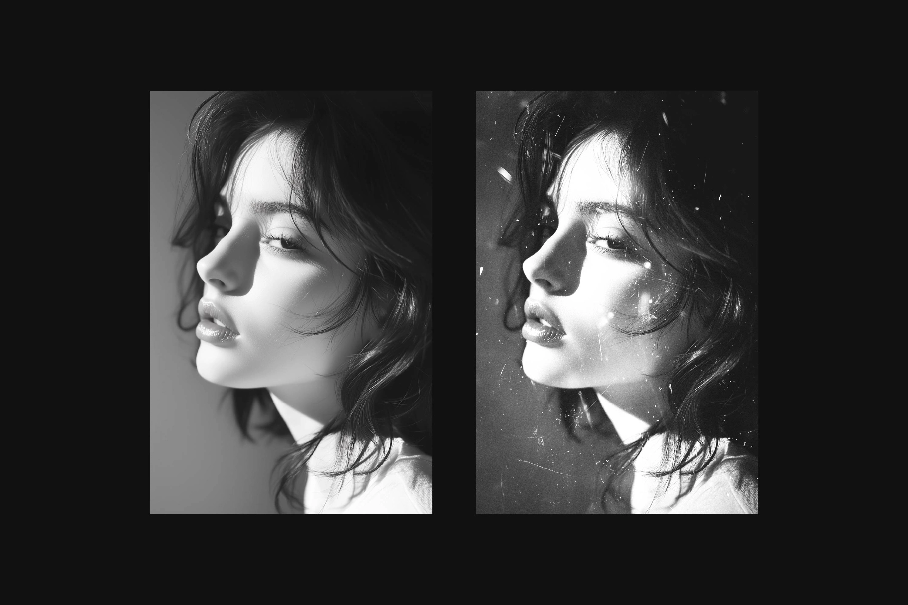 Dusty Leaks Overlay Poster Photo Effect