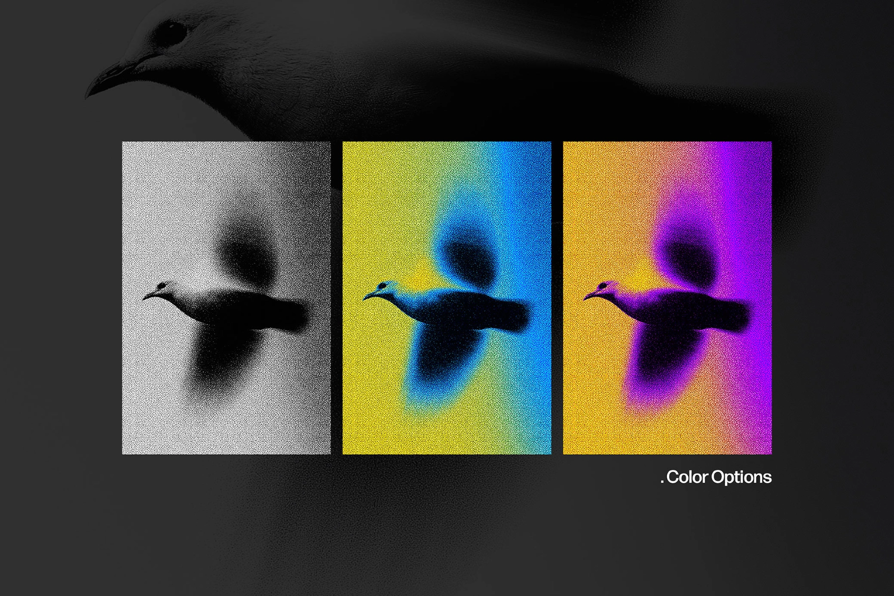 Stippling Halftone Photo Effect