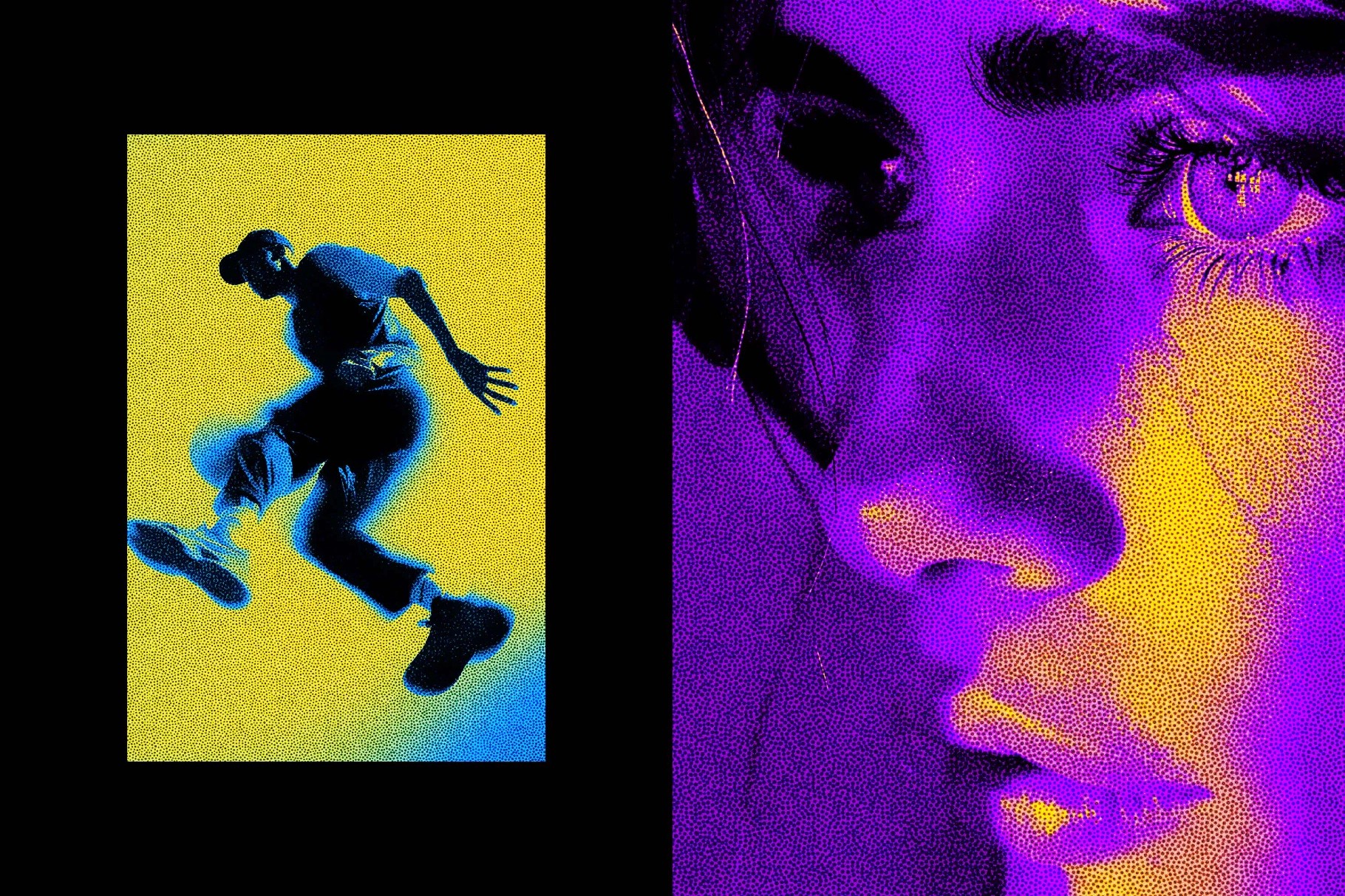 Stippling Halftone Photo Effect