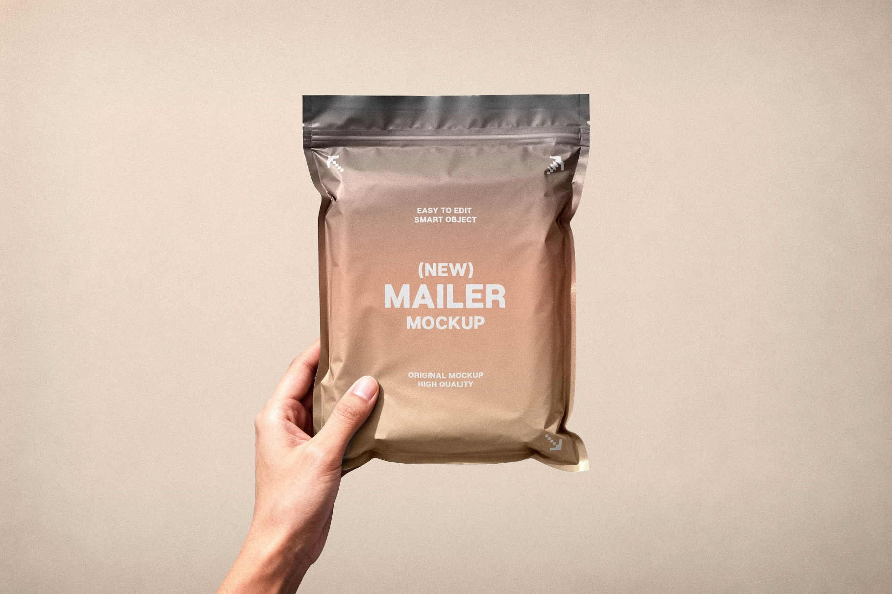 Handheld Packaging Mailer Mockup