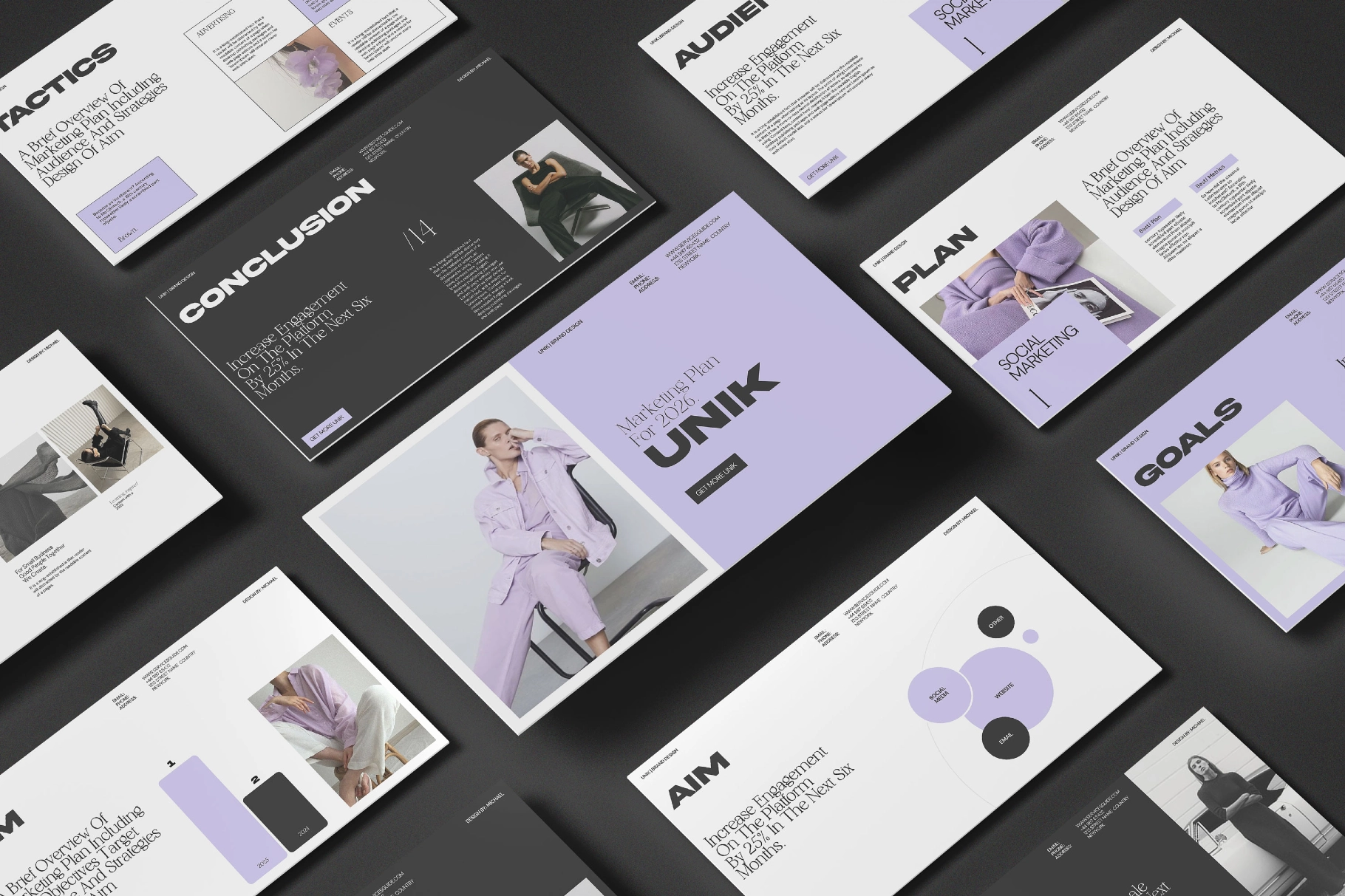 UNIK Marketing Plan Presentation Template