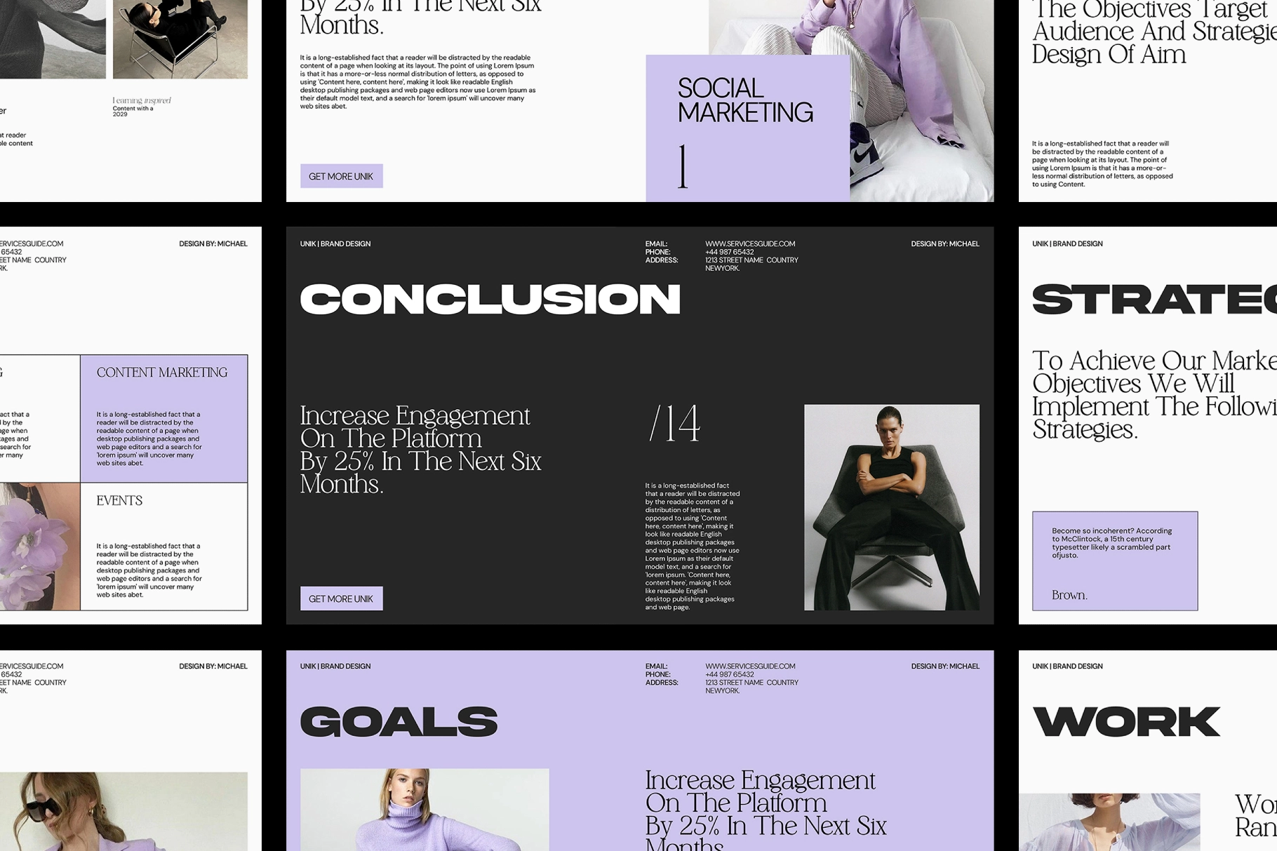 UNIK Marketing Plan Presentation Template