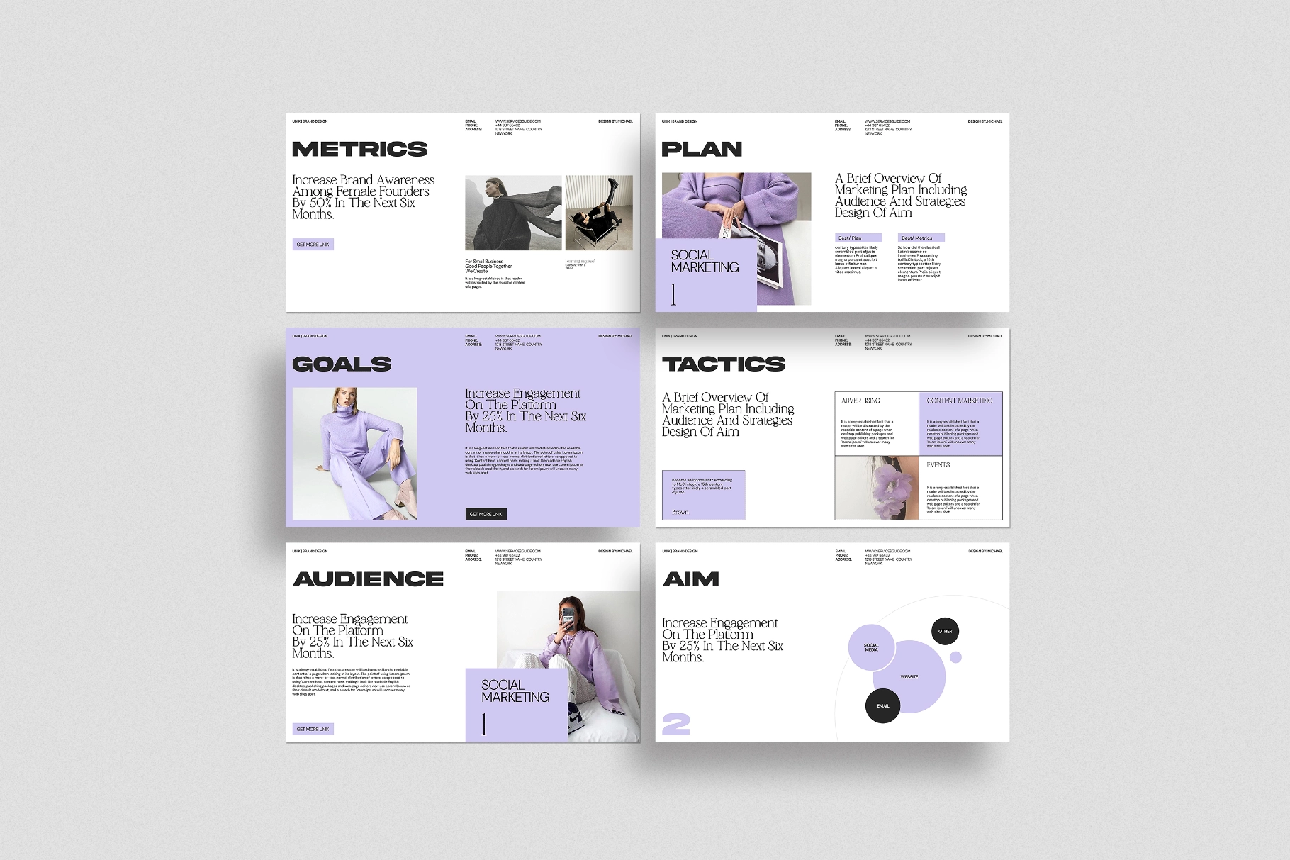 UNIK Marketing Plan Presentation Template