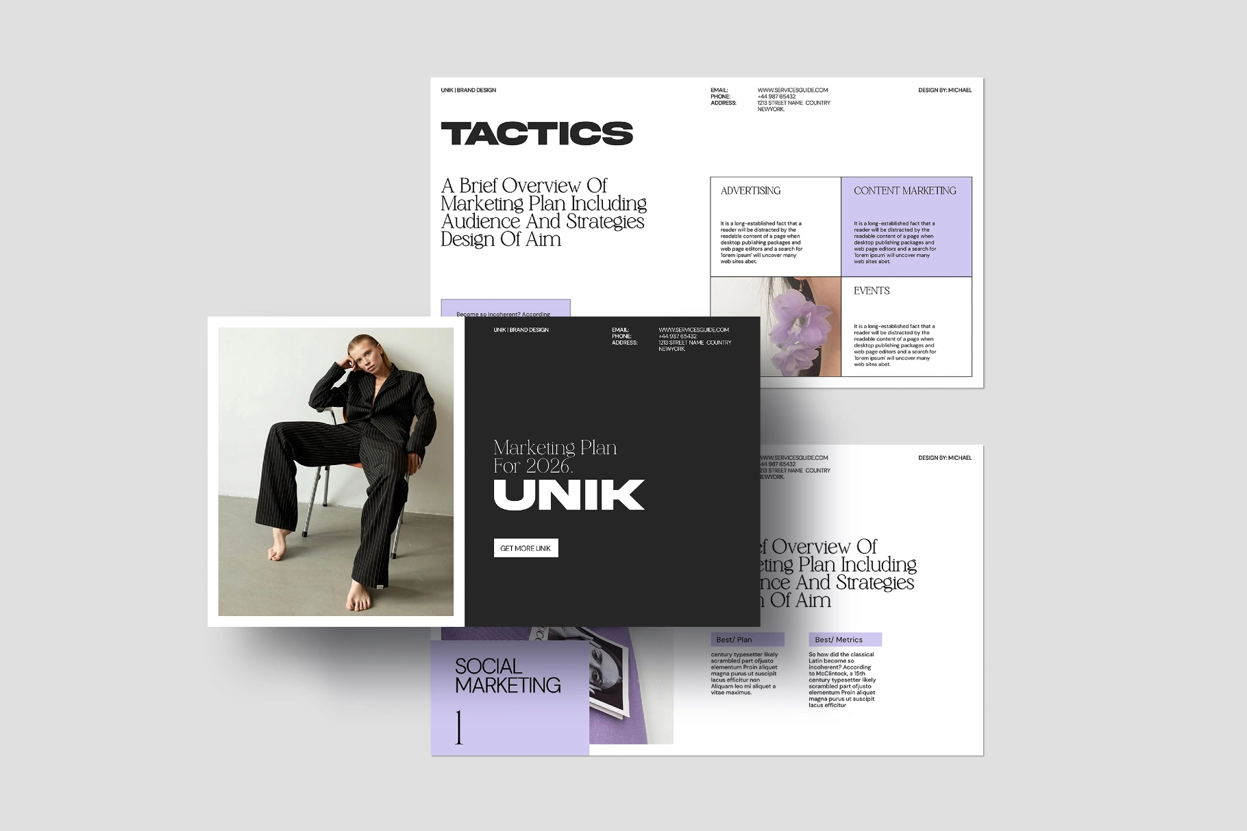 UNIK Marketing Plan Presentation Template