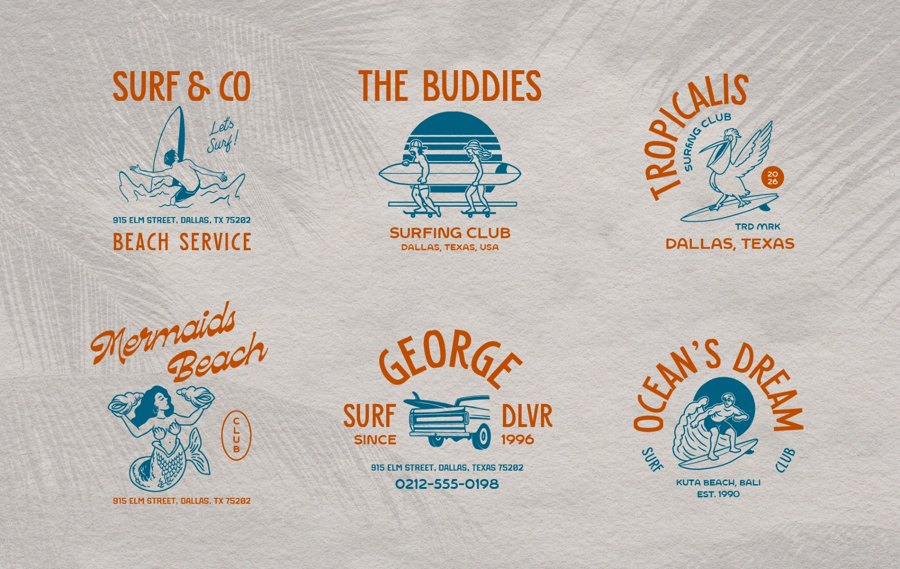 Surf & Beach Illustration