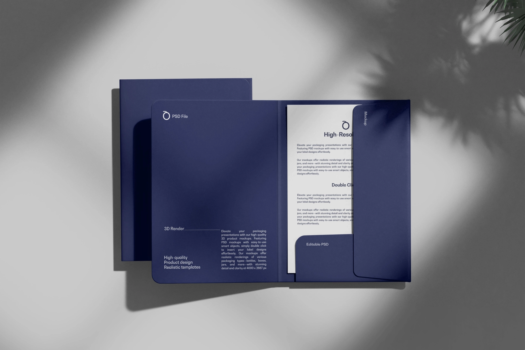 Presentation Folder & Paper Mockup