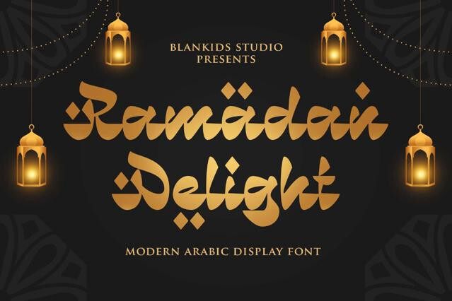 Ramadan Delight a Modern Arabic Display Font