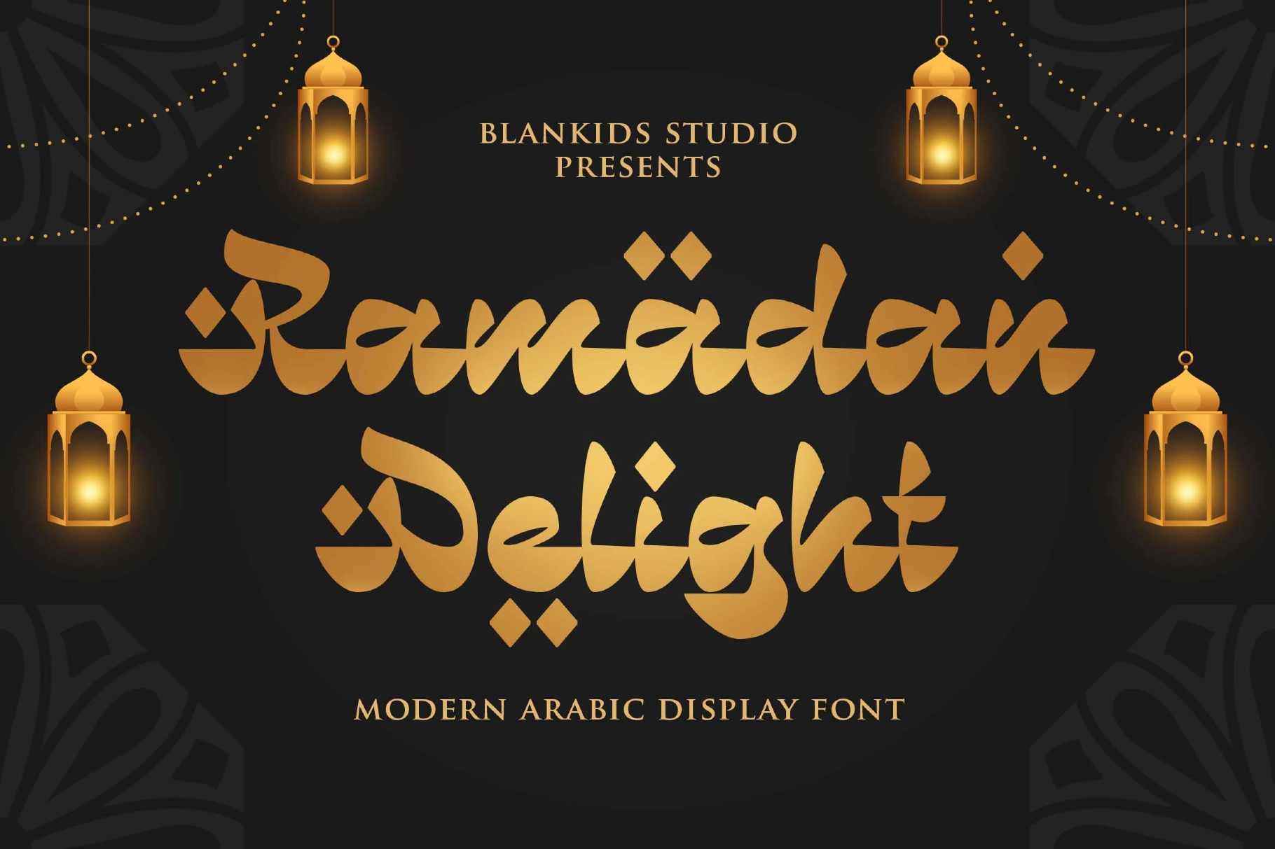 Ramadan Delight a Modern Arabic Display Font