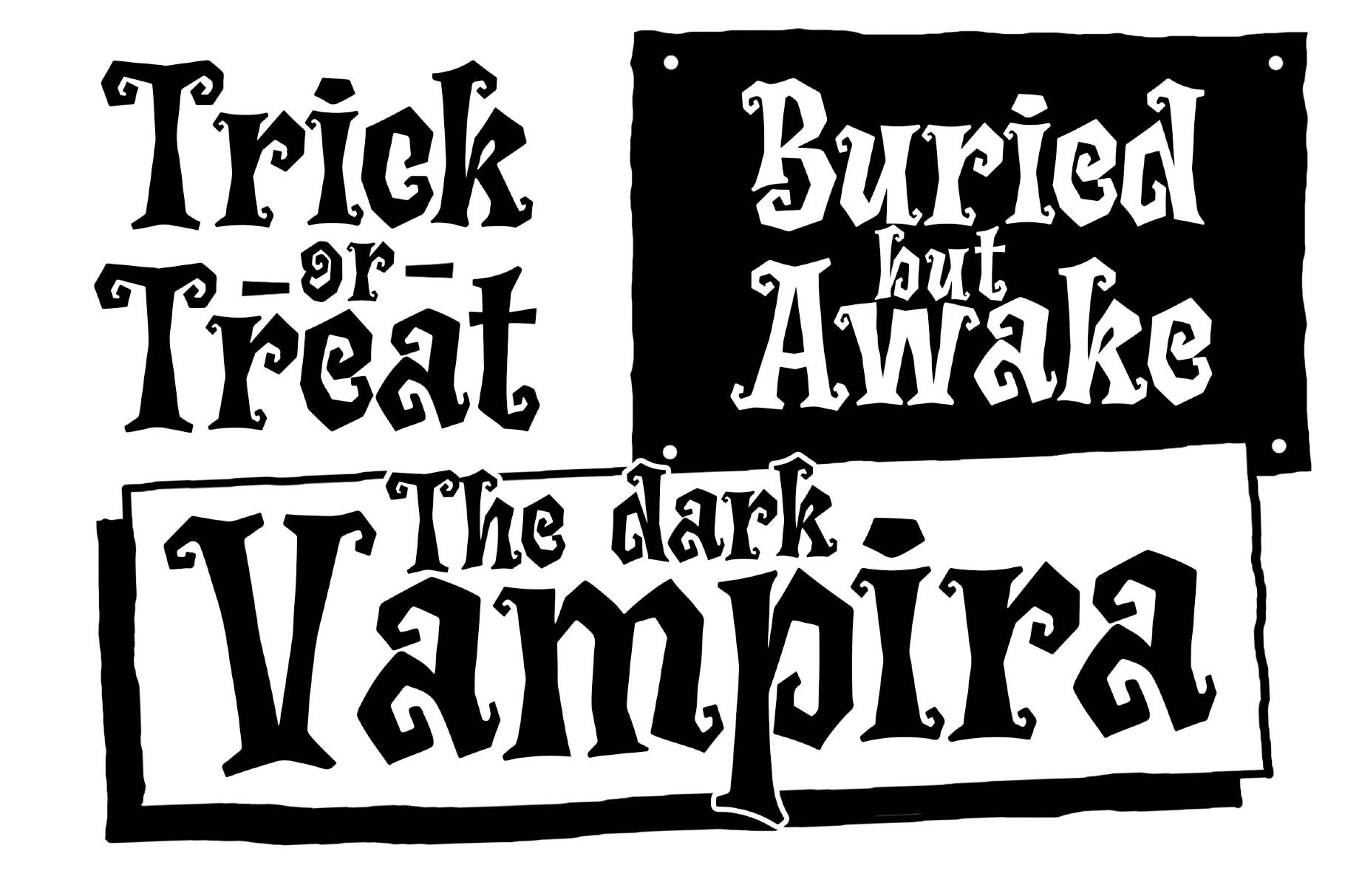 Night Tickle a Horror Playful Font