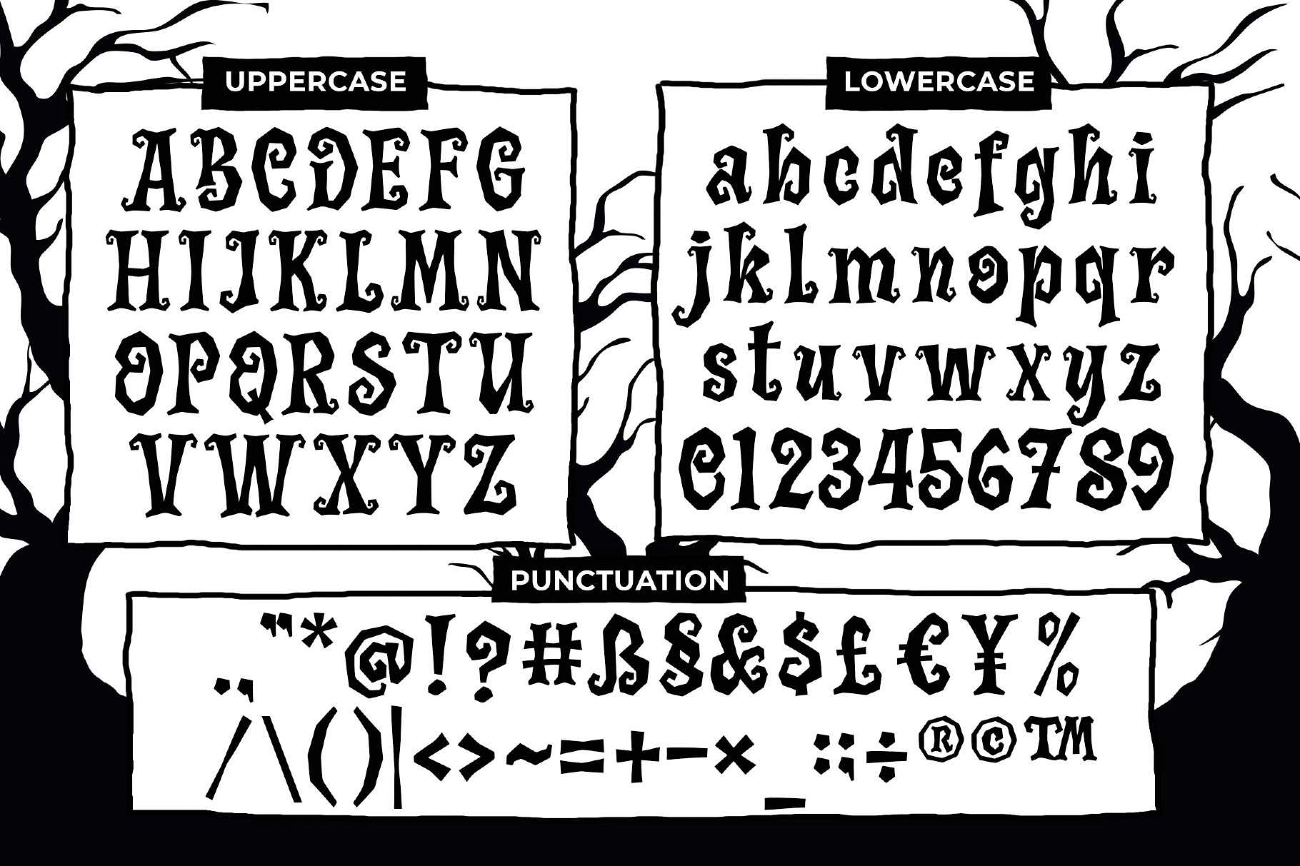 Night Tickle a Horror Playful Font