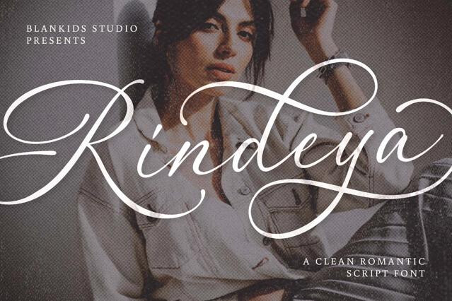 Rindeya a Clean Romantic Script Font