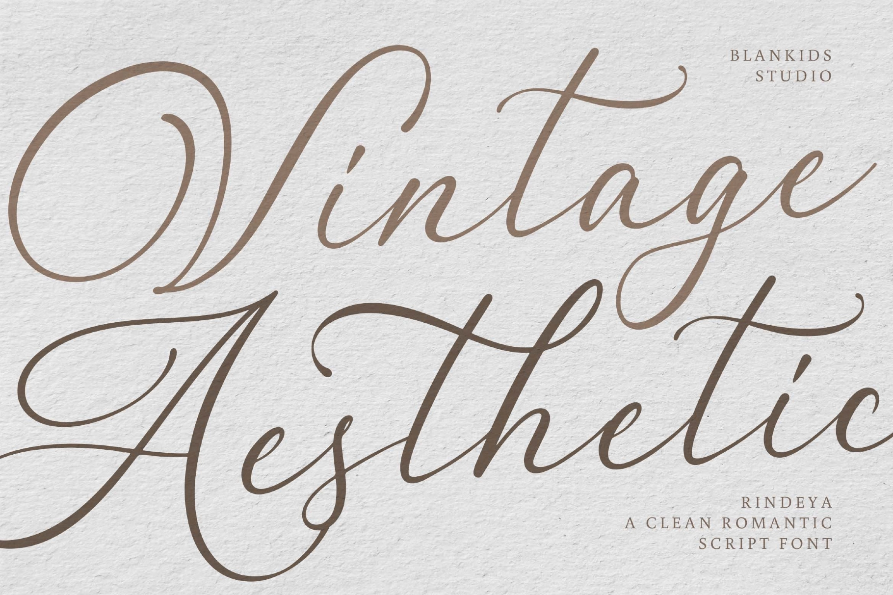 Rindeya a Clean Romantic Script Font