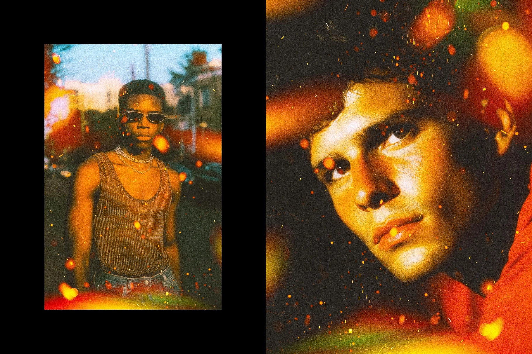 Warm Light Leak Photo Effect