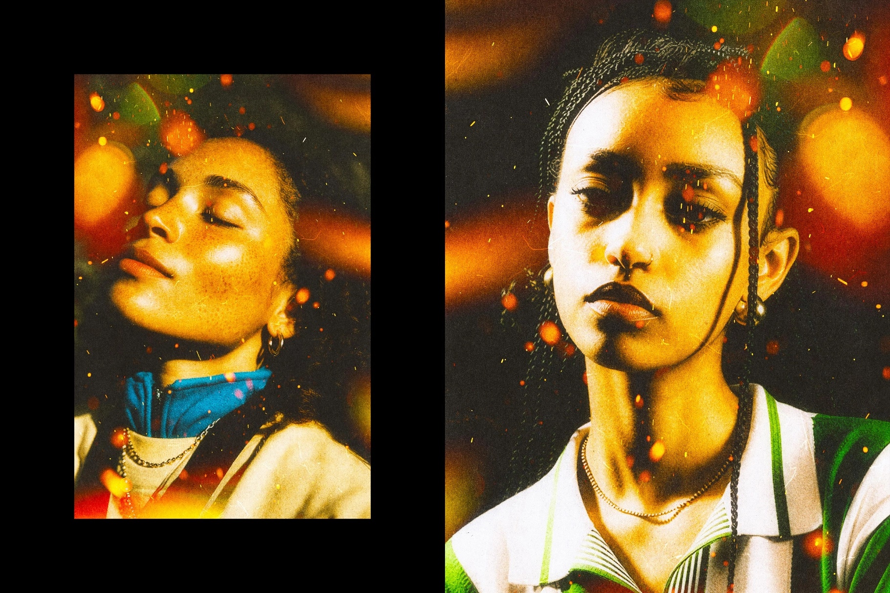 Warm Light Leak Photo Effect