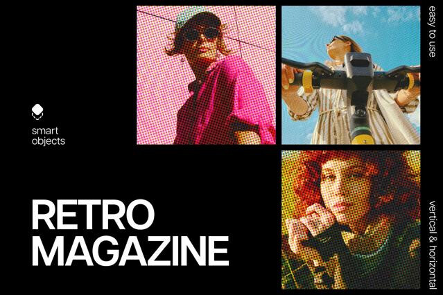 Retro Magazine Photo Effect