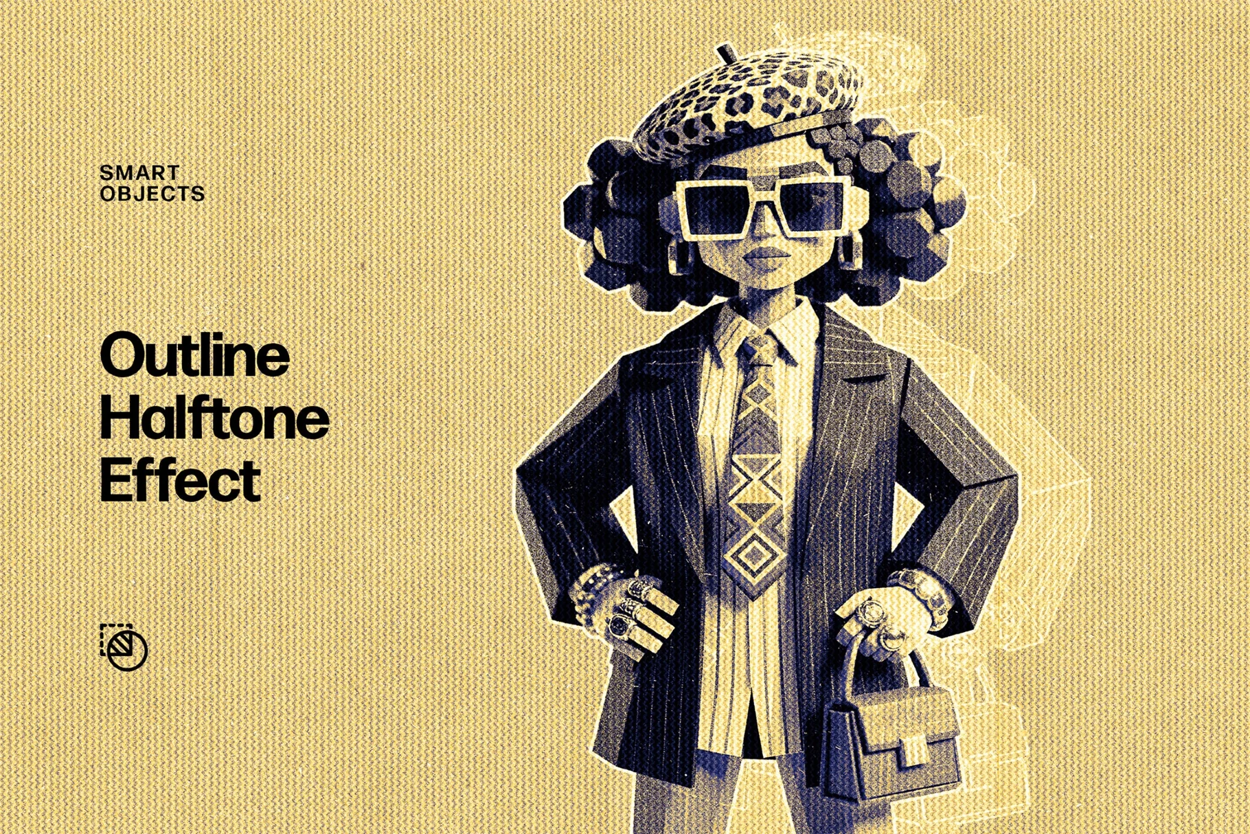 Outline Halftone Effect