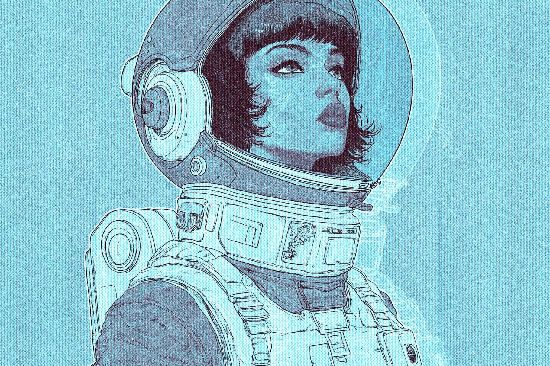 Outline Halftone Effect