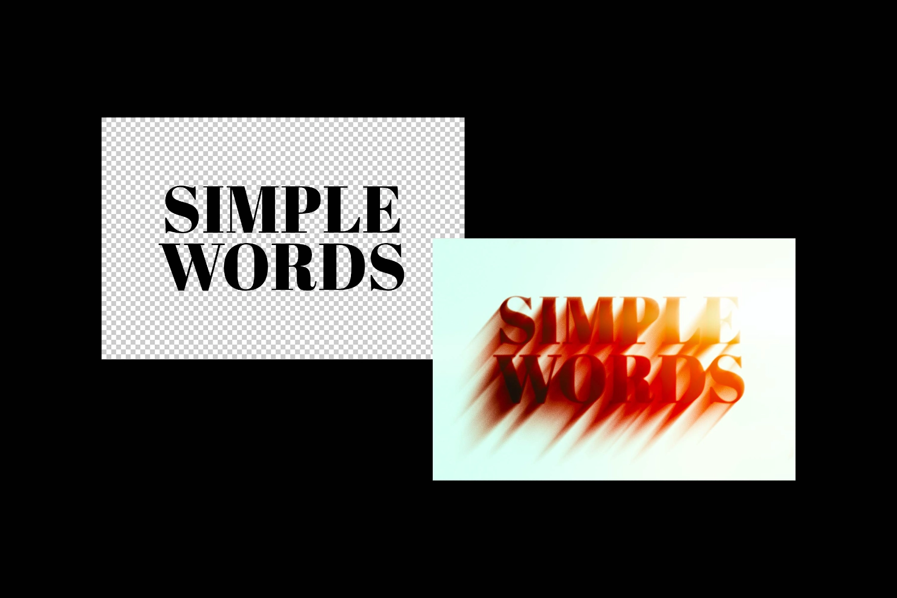 Lighting Motion Text Effect