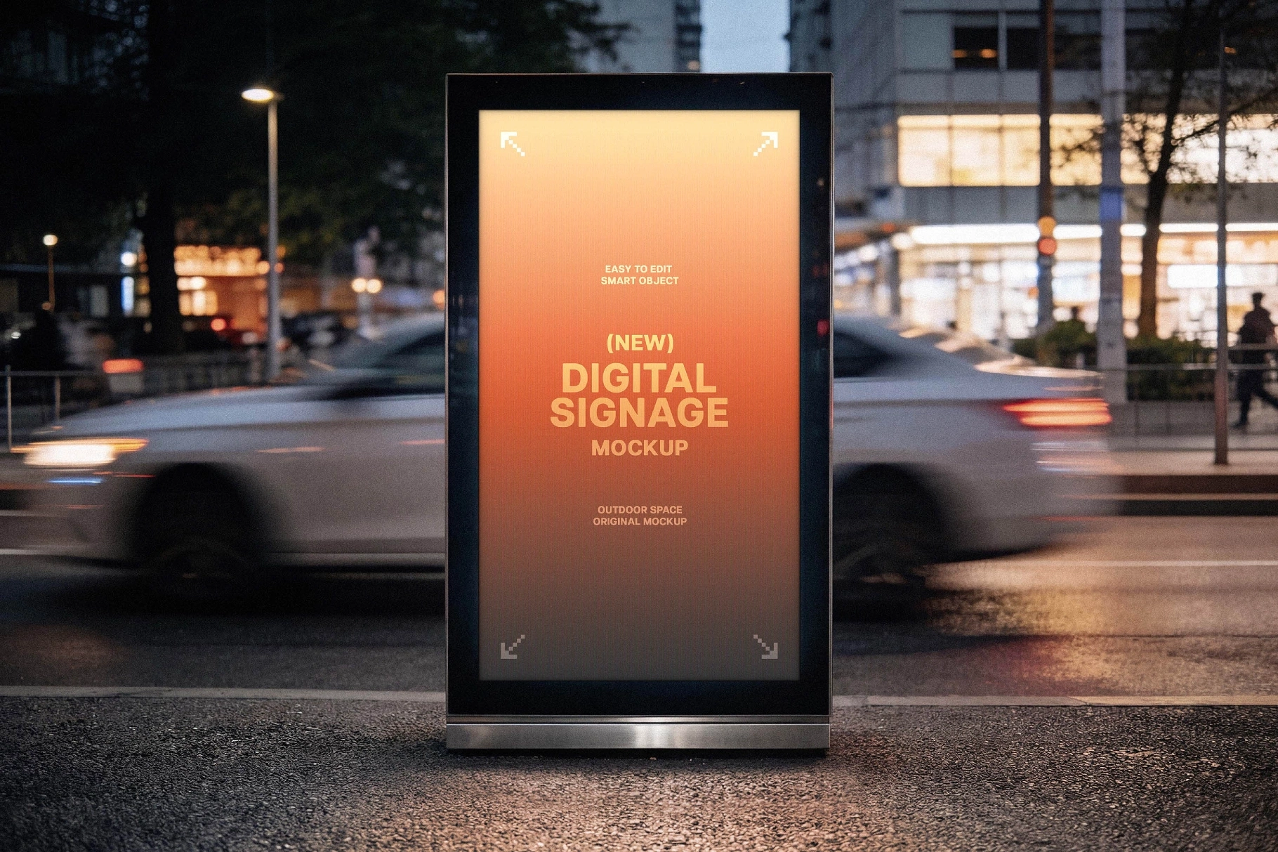 Urban Digital Signage Mockup