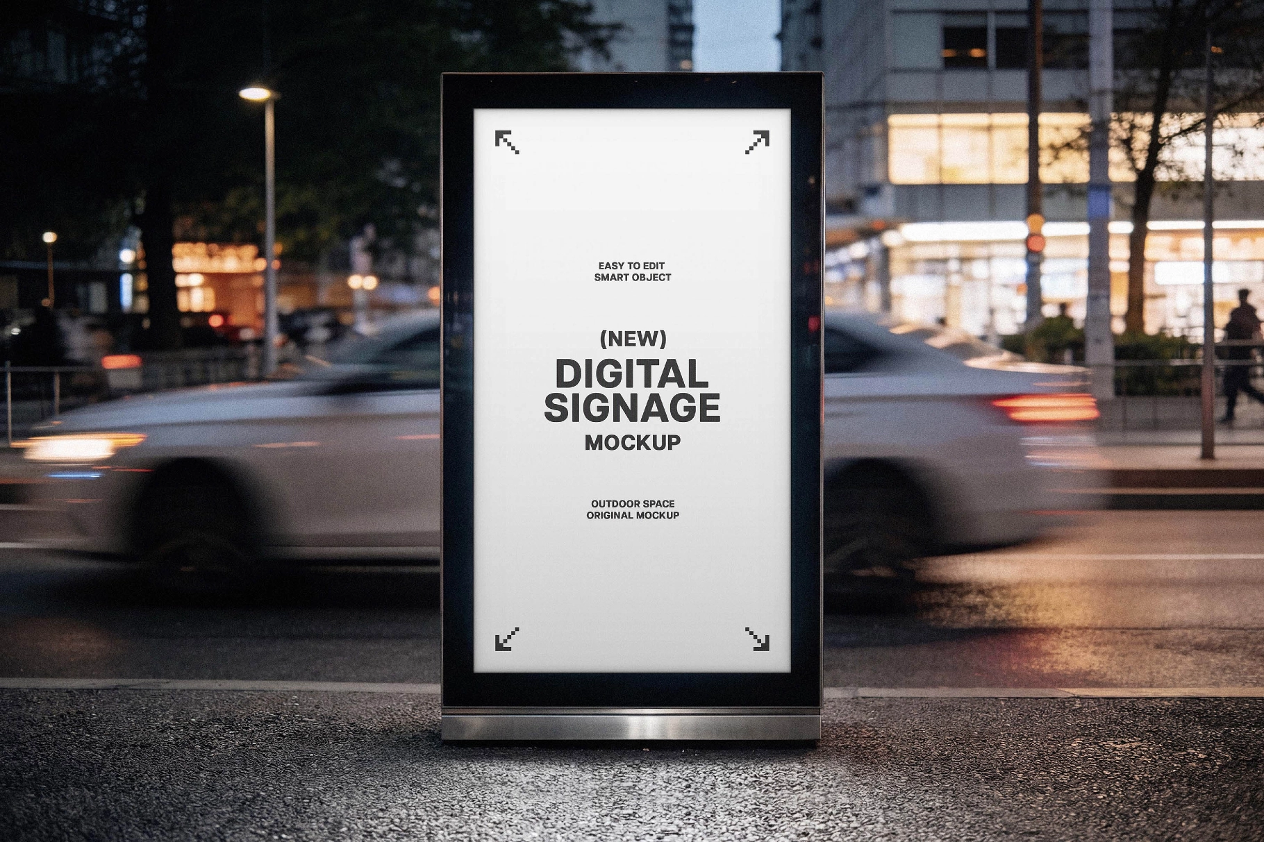 Urban Digital Signage Mockup