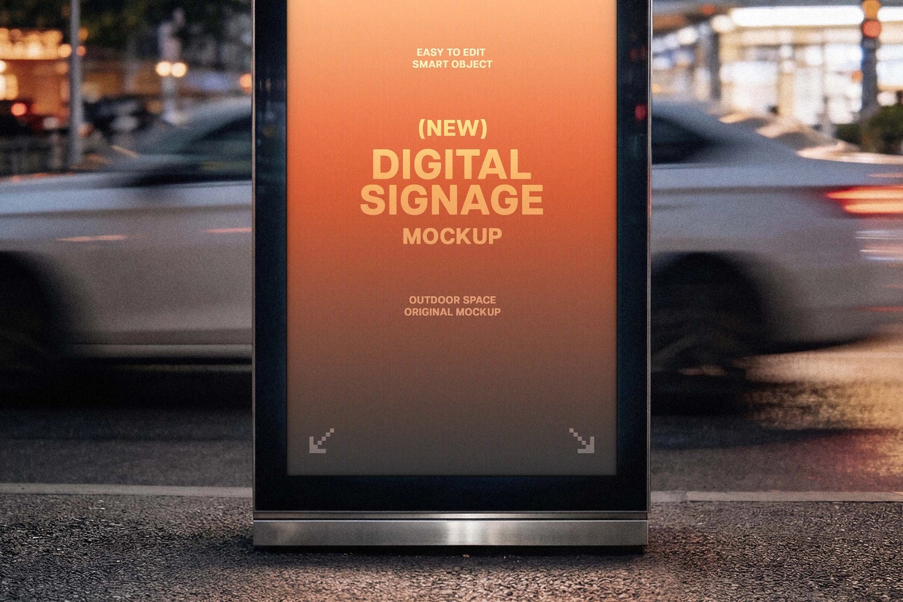 Urban Digital Signage Mockup