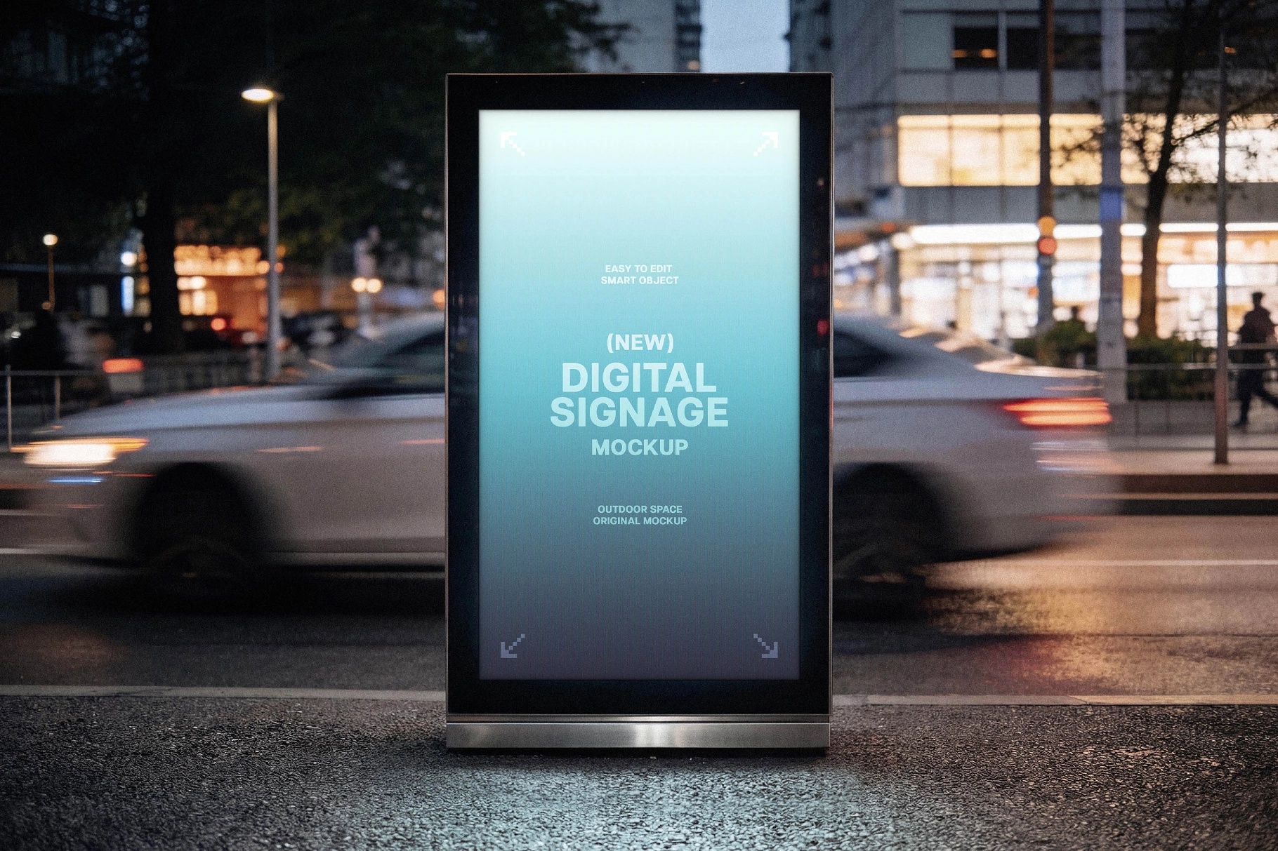 Urban Digital Signage Mockup