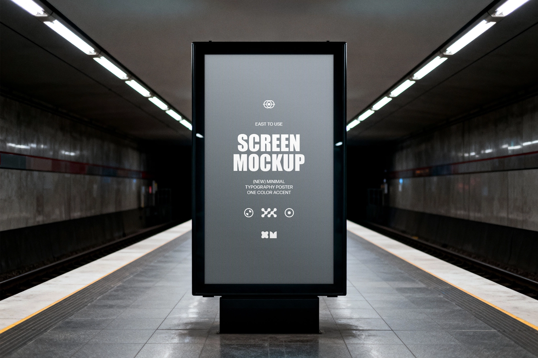 Metro Platform Screen Mockup