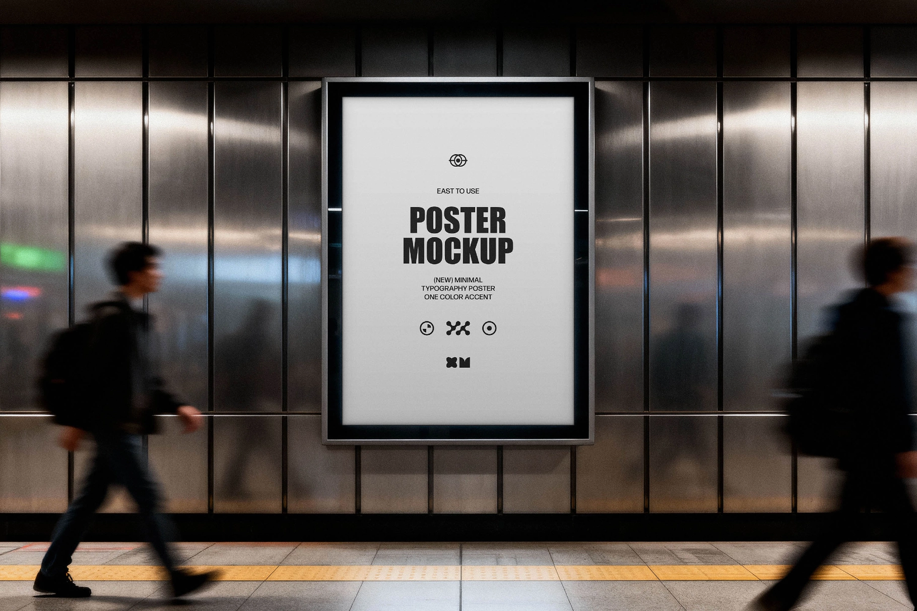 Wall Digital Signage Mockup