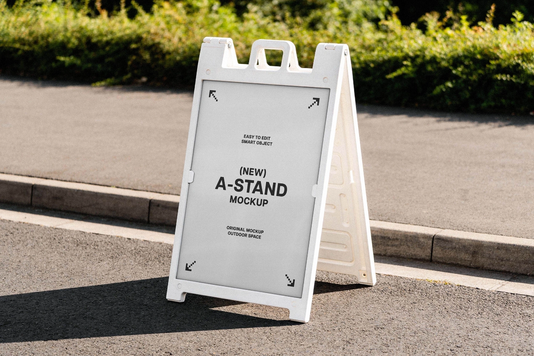 Outdoor Advertising A-Stand Mockup