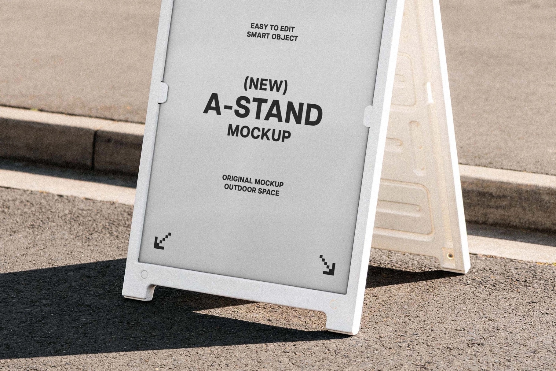 Outdoor Advertising A-Stand Mockup